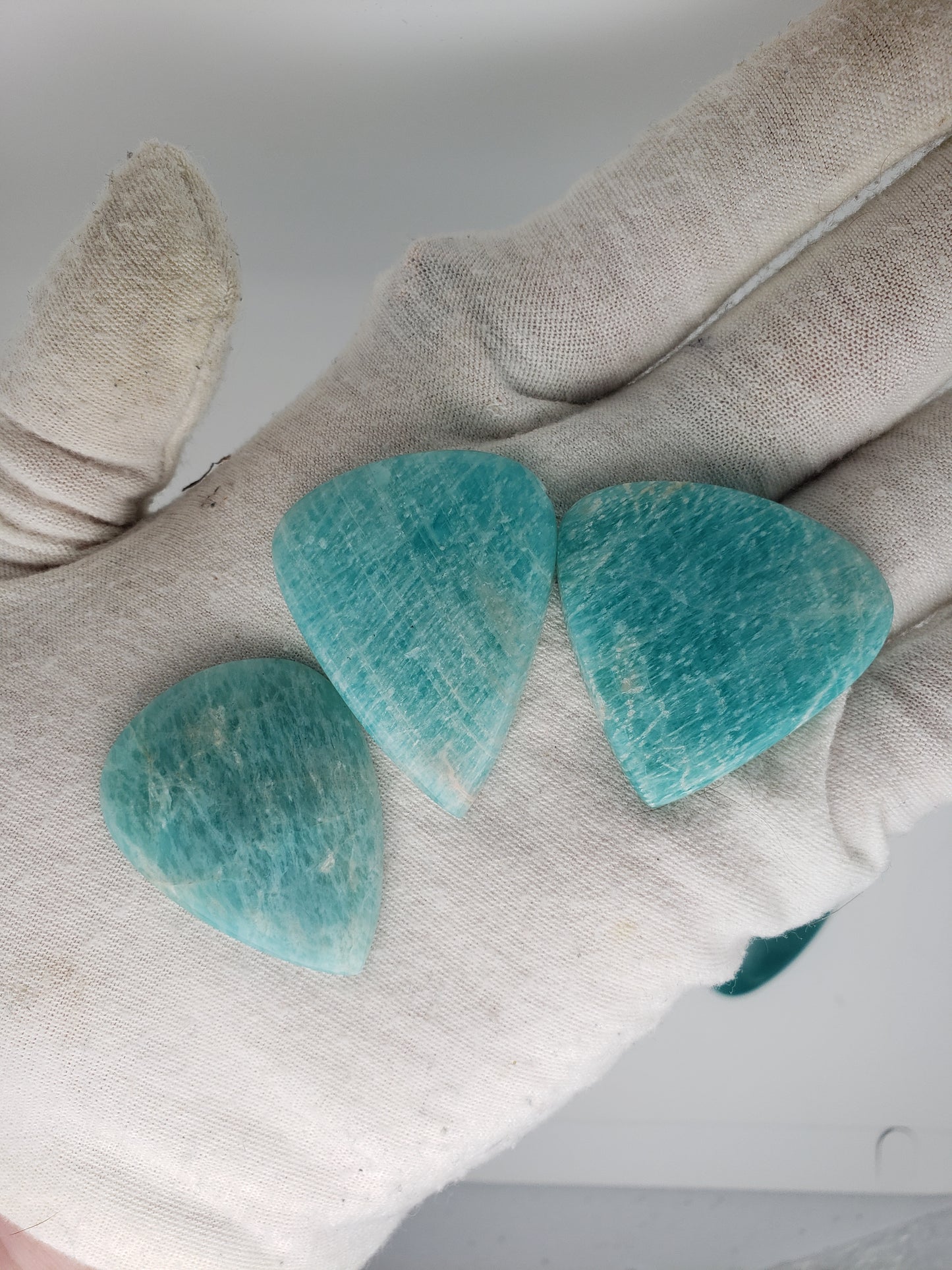 Amazonite Cabochons - Large to Palm Size