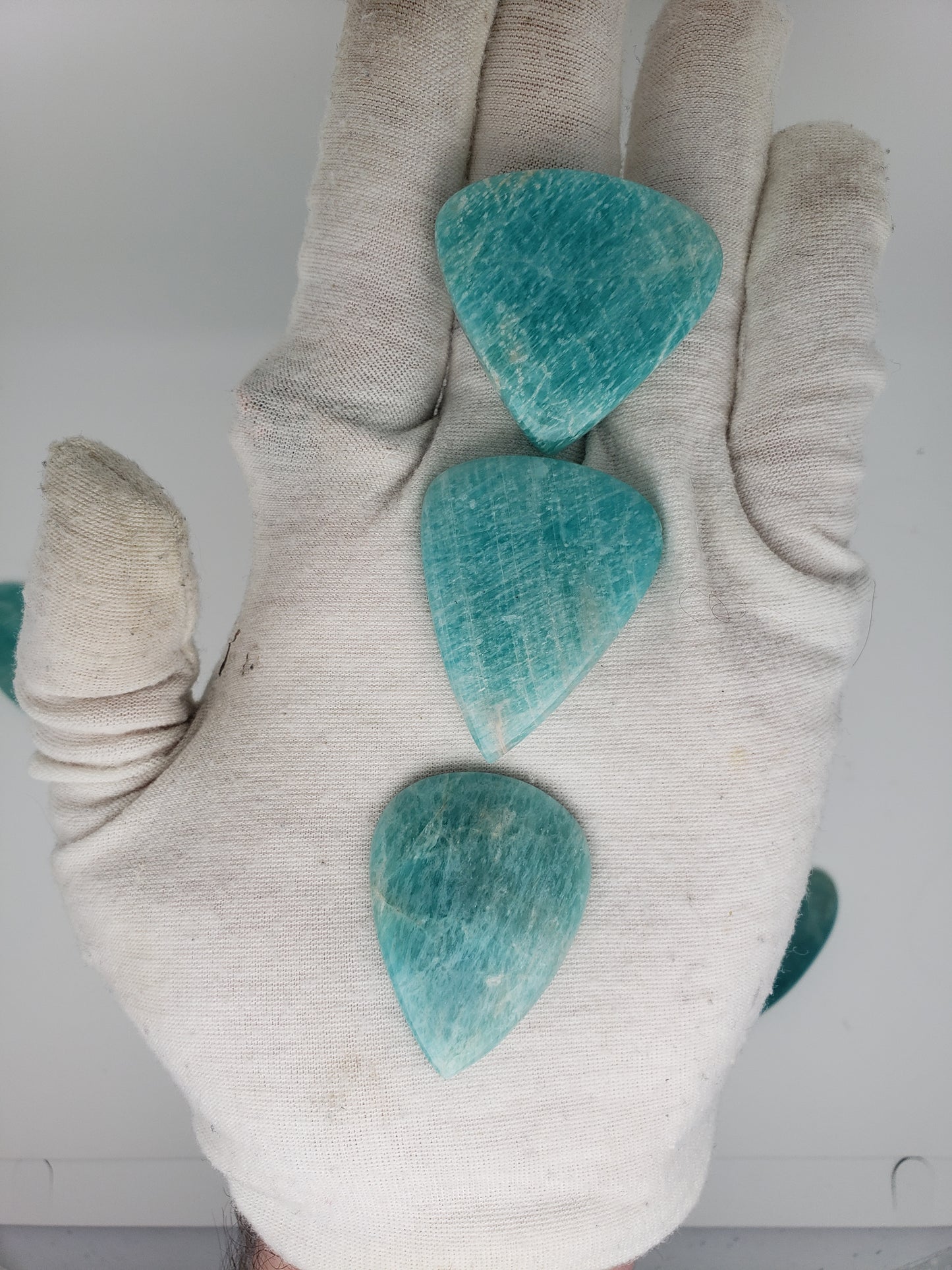 Amazonite Cabochons - Large to Palm Size