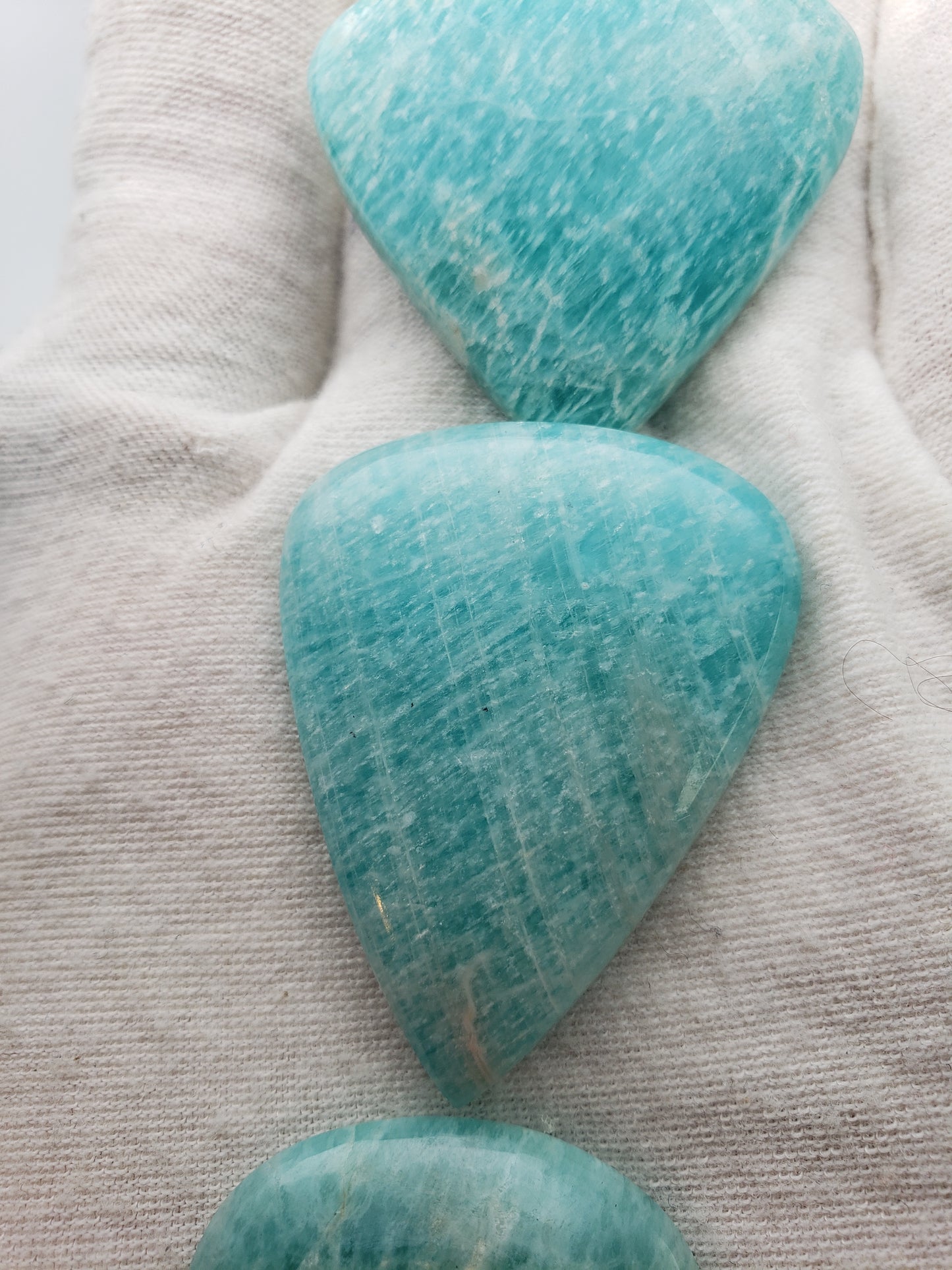 Amazonite Cabochons - Large to Palm Size