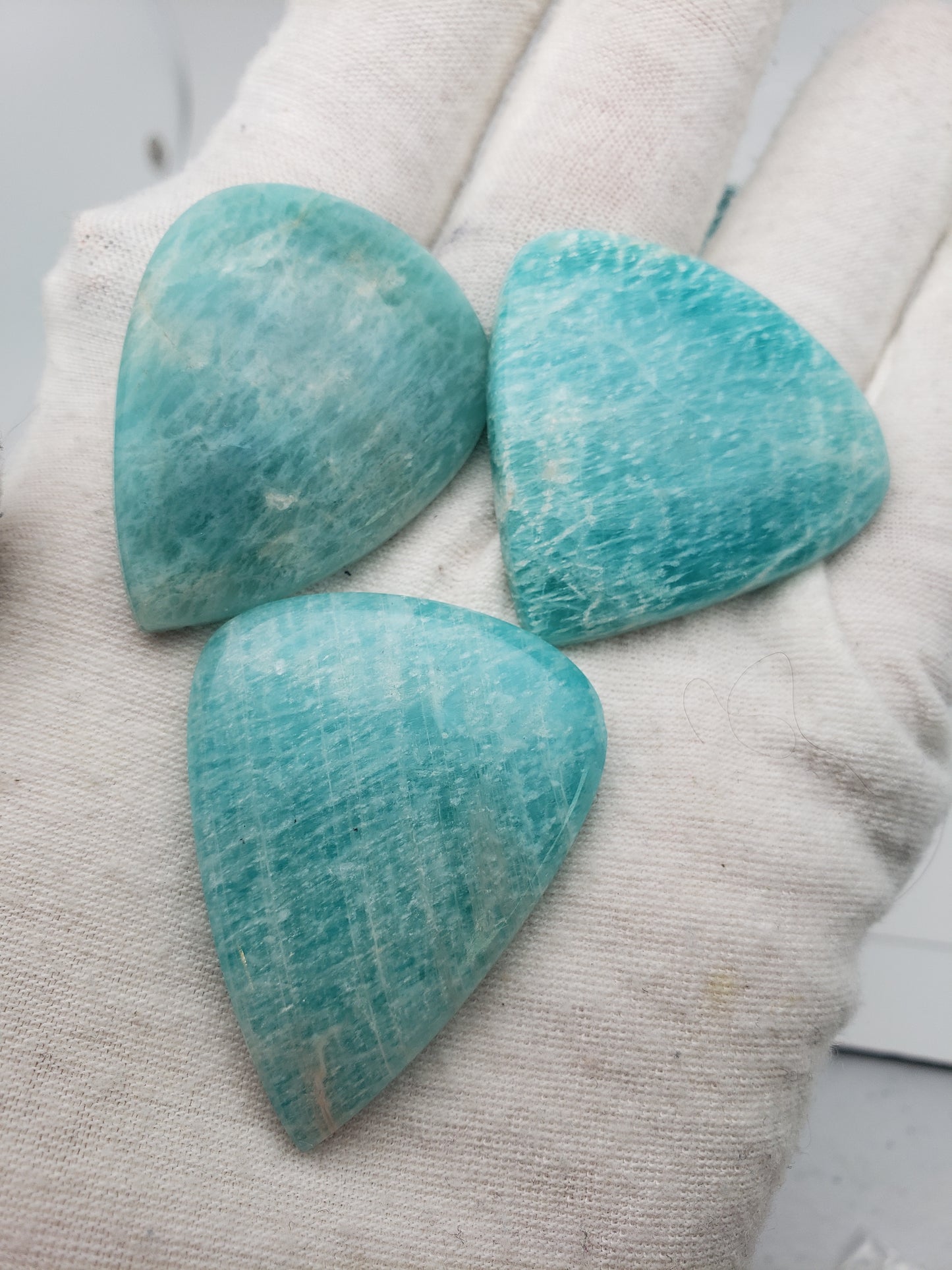 Amazonite Cabochons - Large to Palm Size