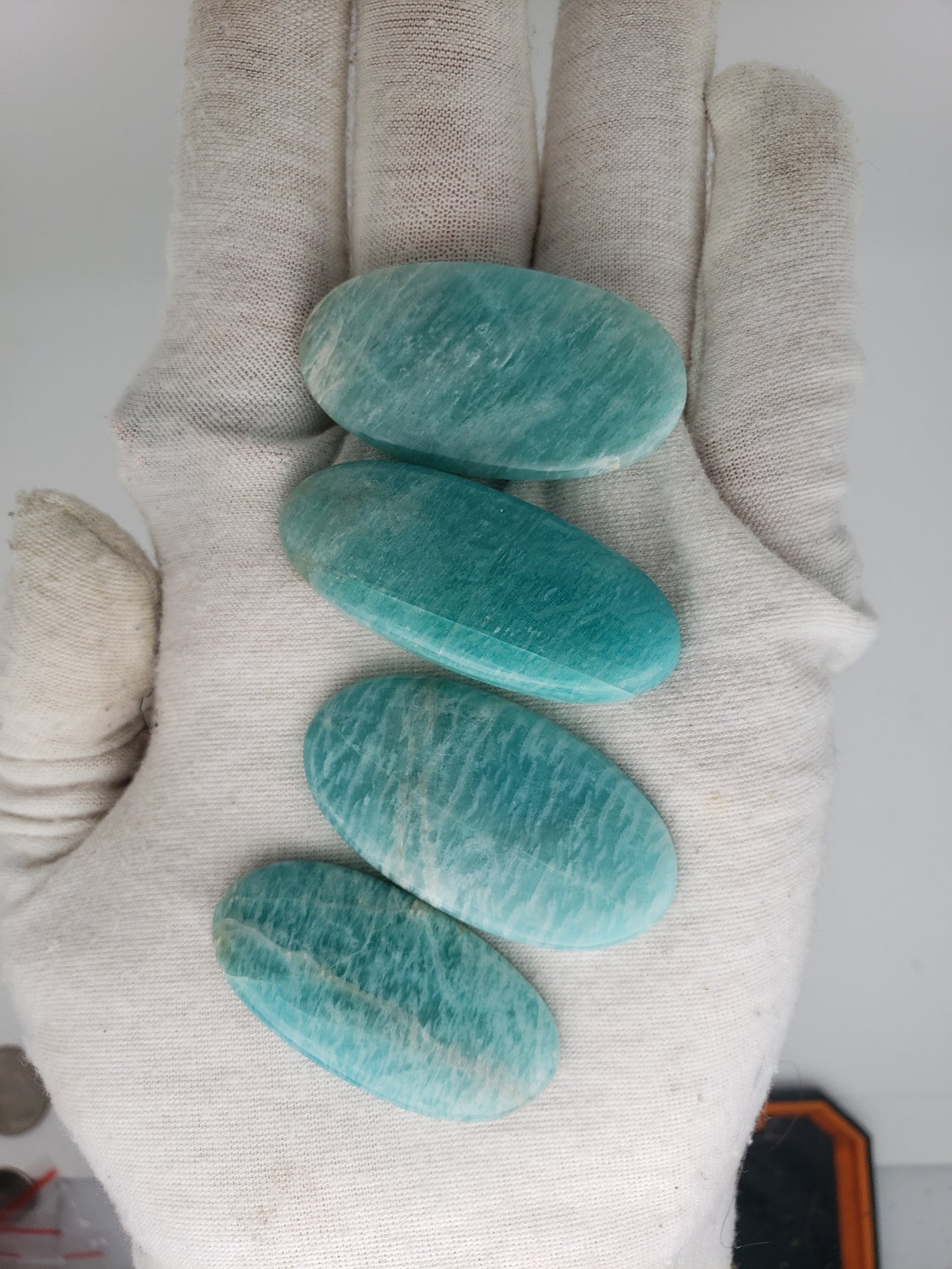 Amazonite Cabochons - Large to Palm Size