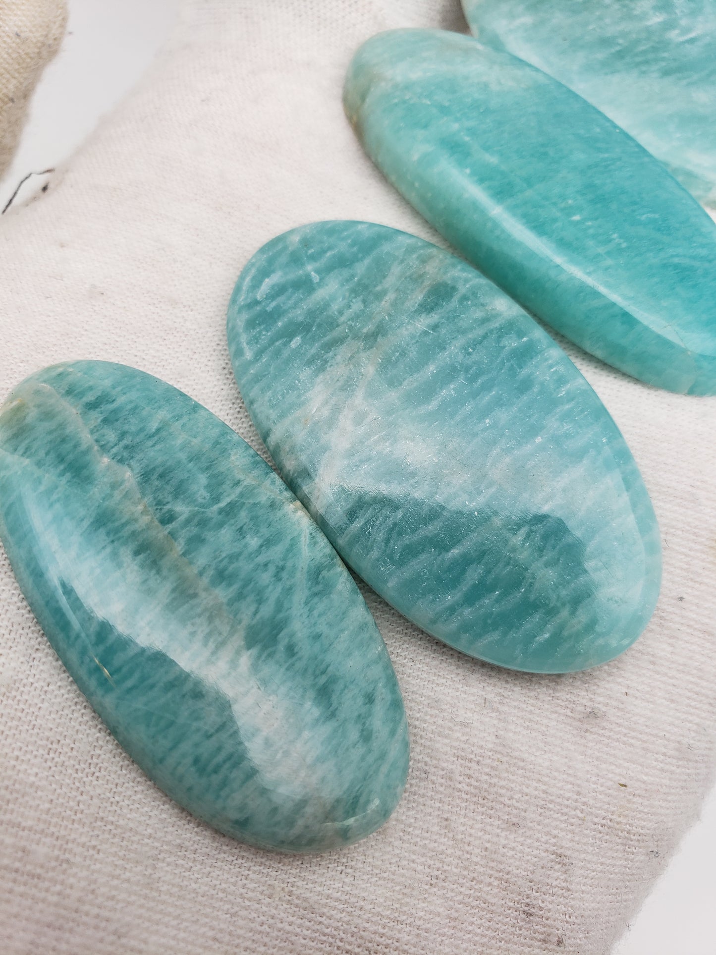 Amazonite Cabochons - Large to Palm Size