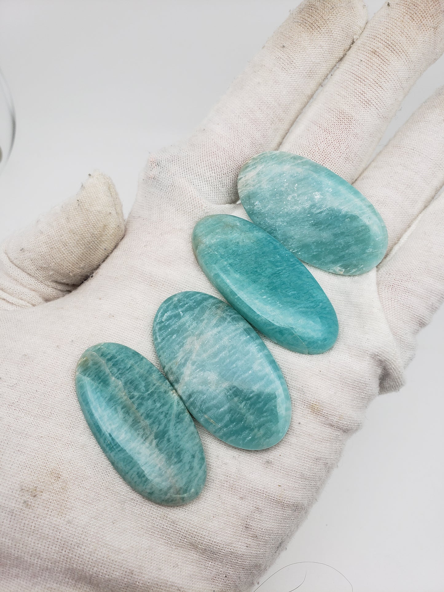 Amazonite Cabochons - Large to Palm Size