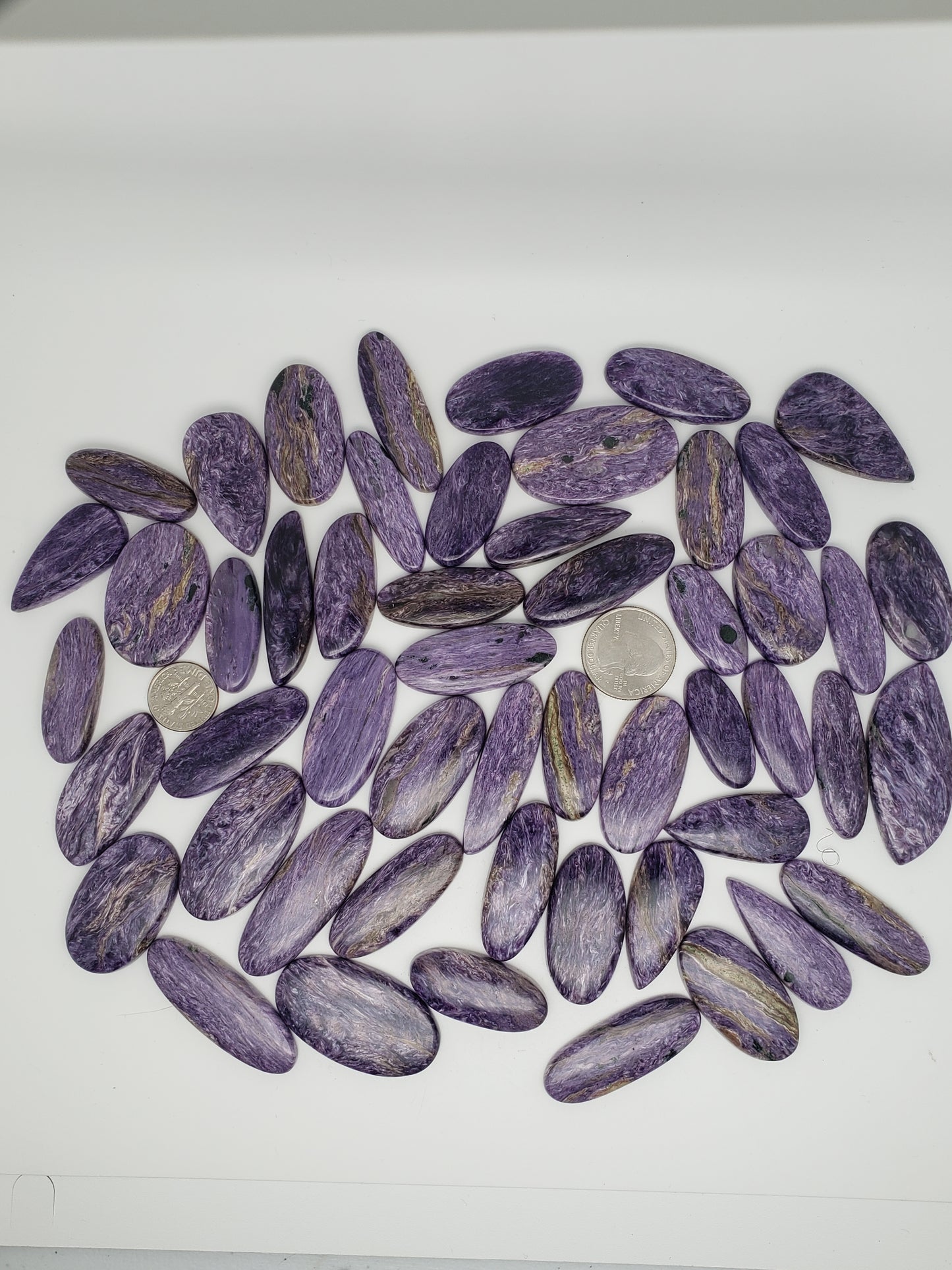 Charoite Cabochons - Medium Sizes