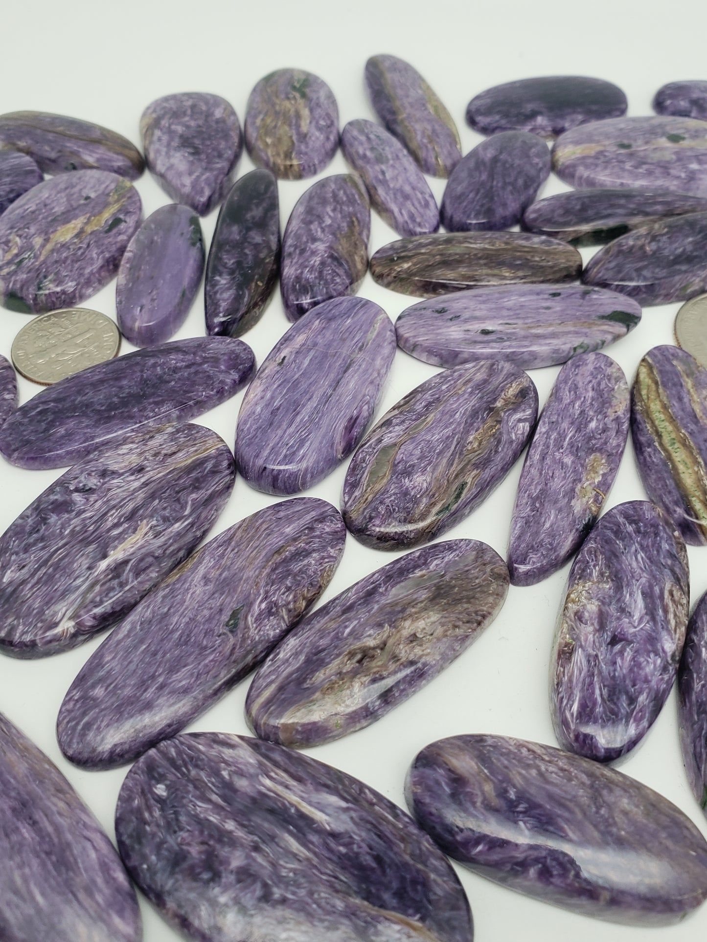 Charoite Cabochons - Medium Sizes