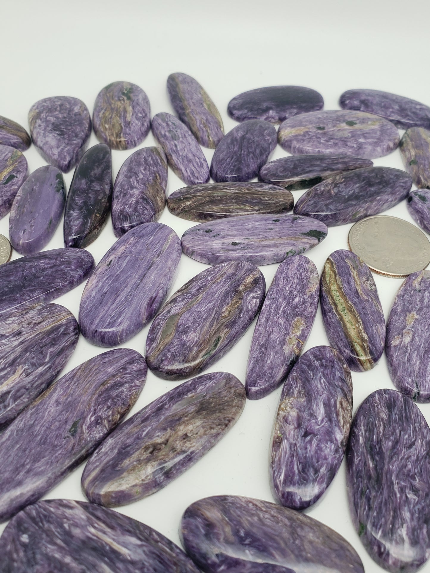 Charoite Cabochons - Medium Sizes