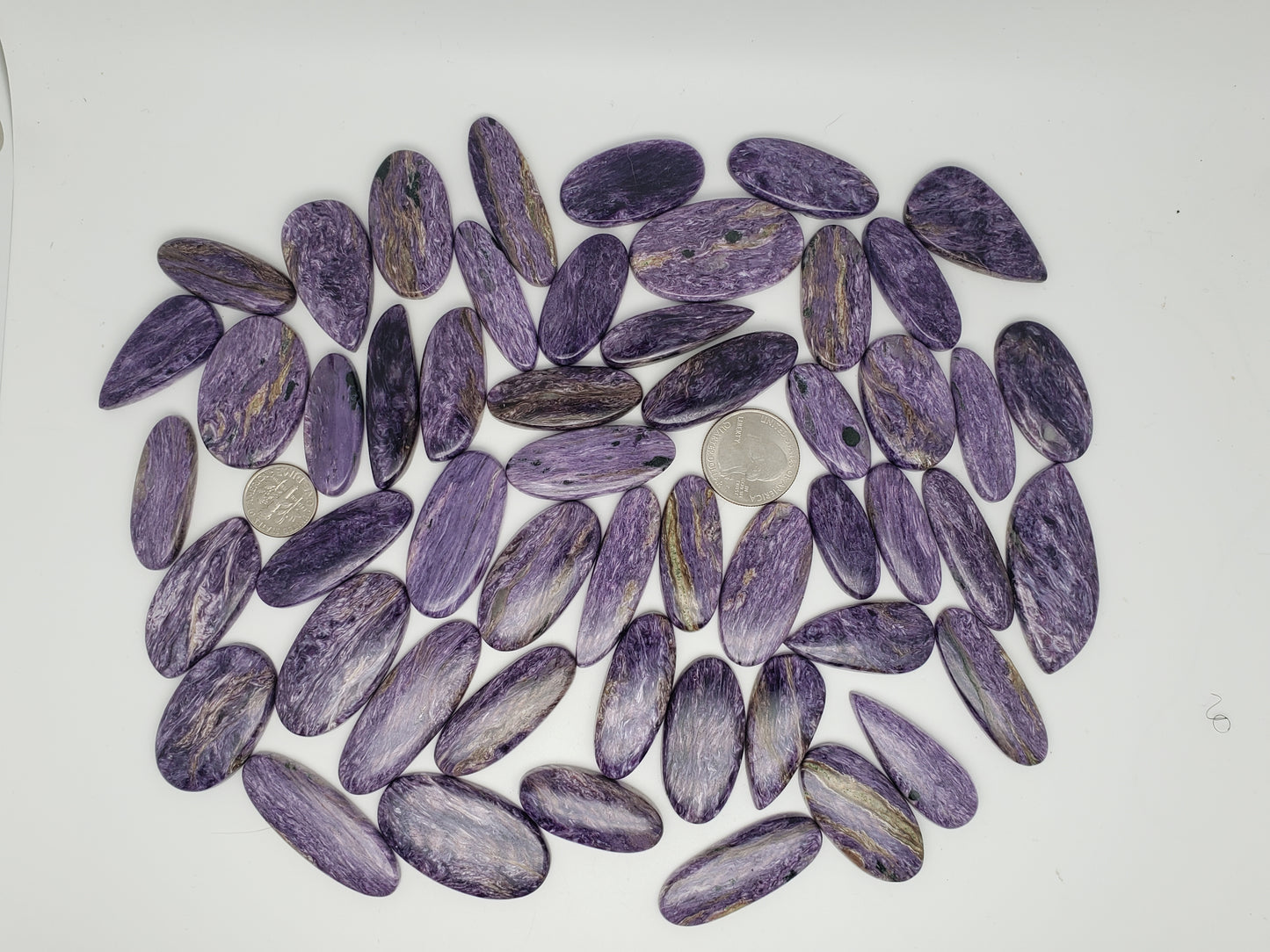 Charoite Cabochons - Medium Sizes