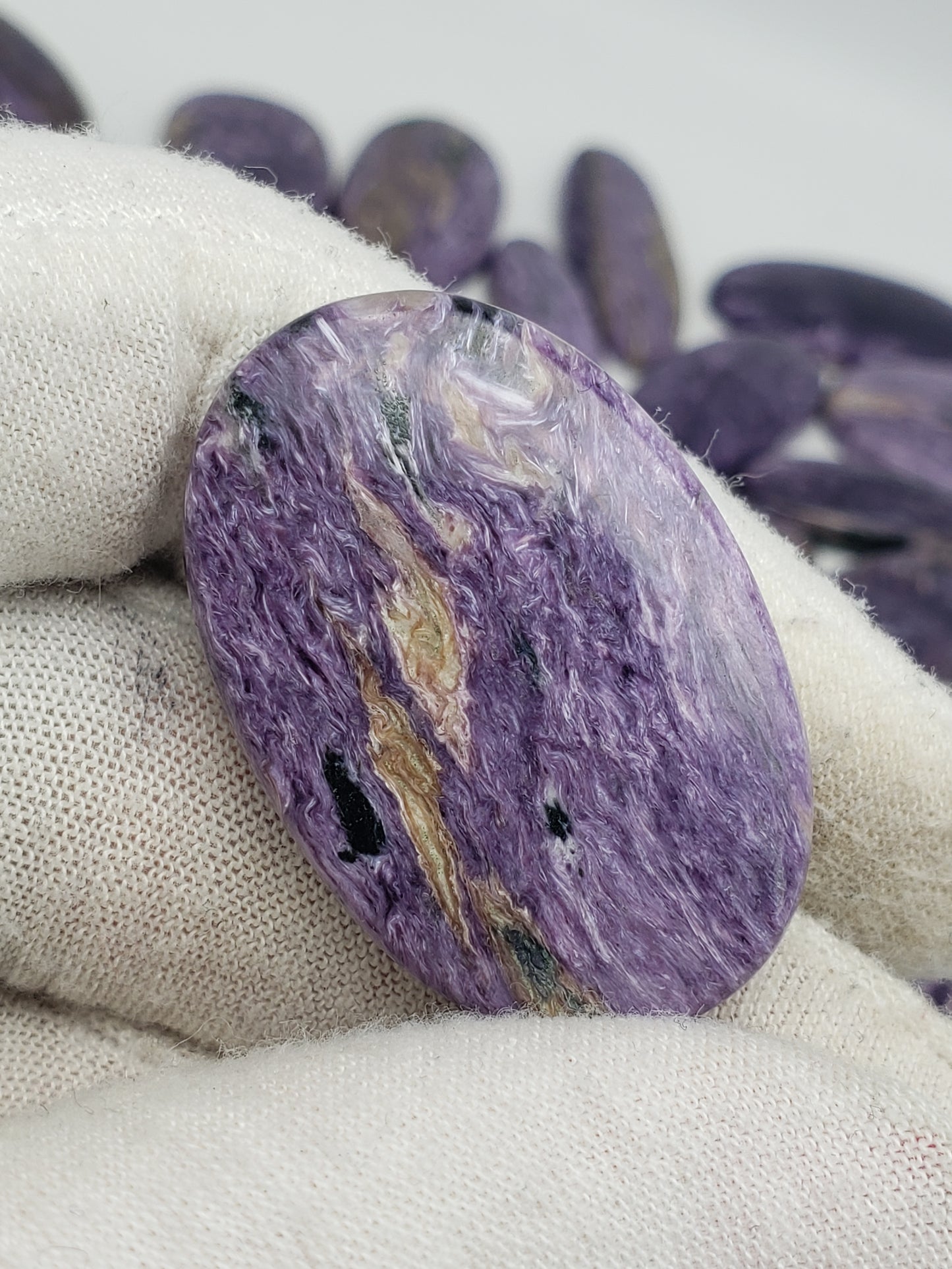 Charoite Cabochons - Medium Sizes