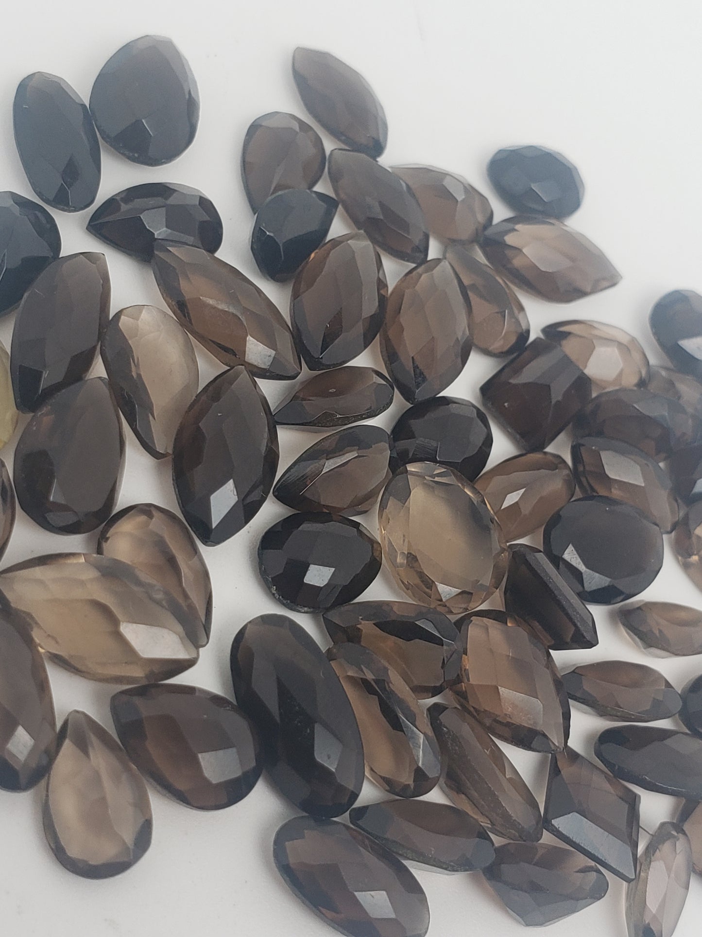 Smoky Quartz Facets - 1 to 2 Carats Per Piece