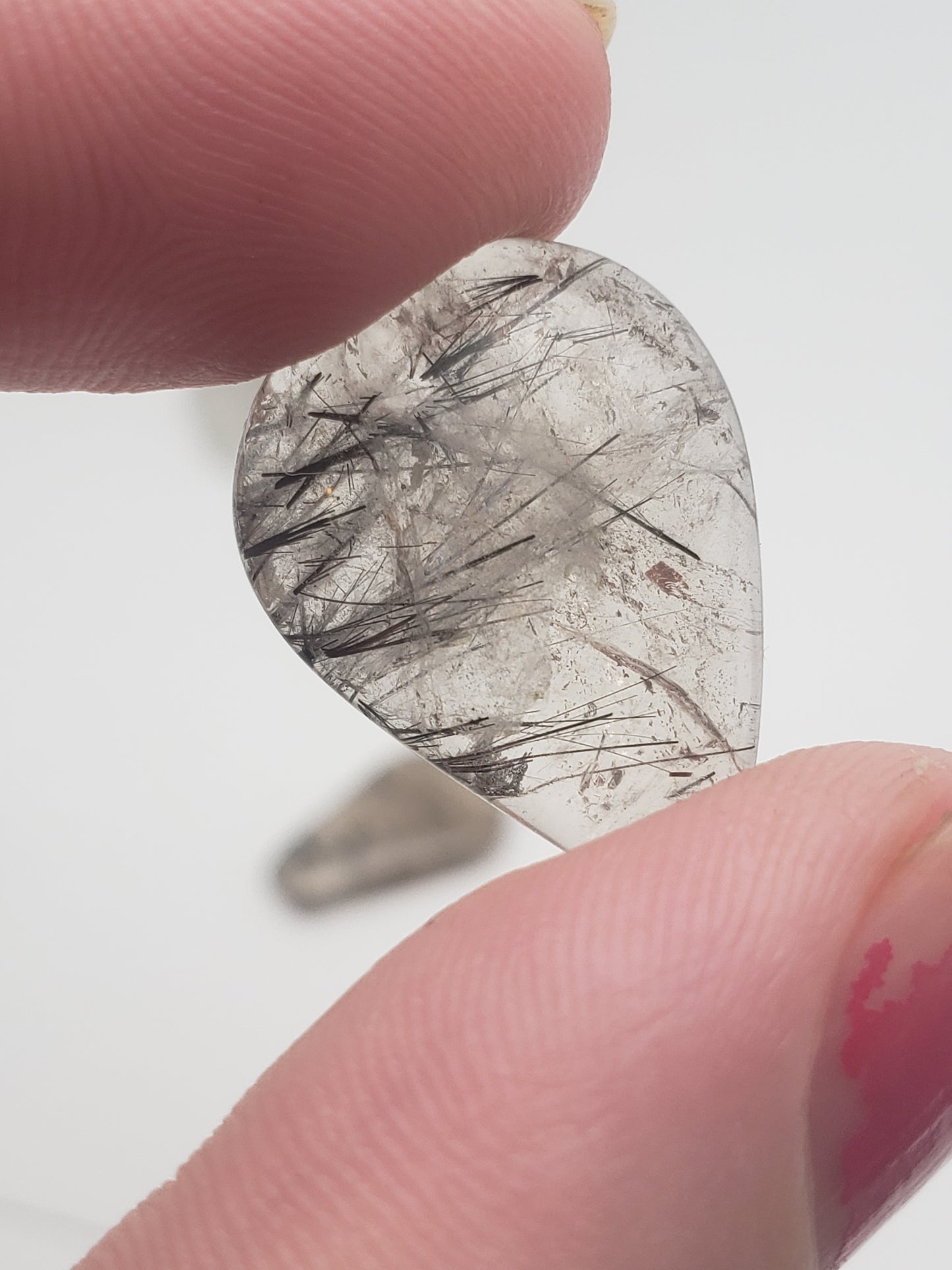 Rutilated Quartz Cabochons - Black Rutile - Smaller Size - 18-27mm