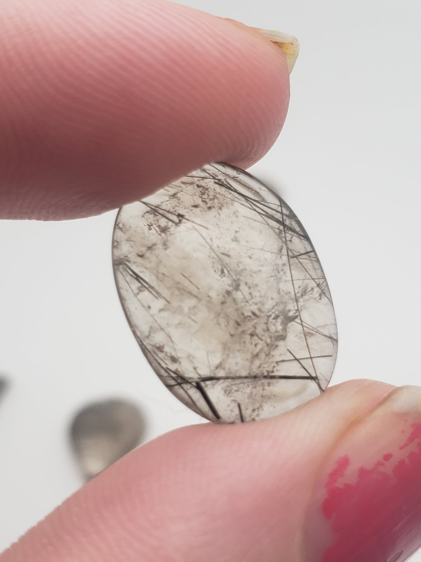 Rutilated Quartz Cabochons - Black Rutile - Smaller Size - 18-27mm