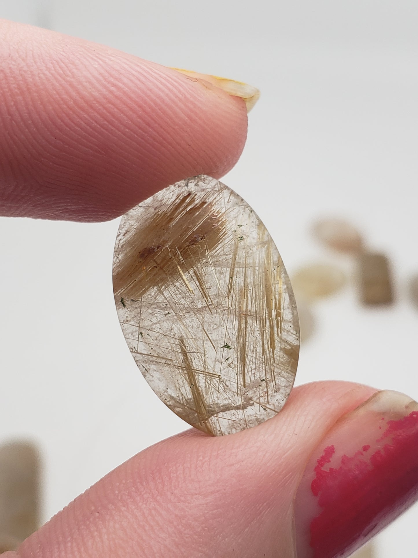 Rutilated Quartz Cabochons - Gold Rutile - Smaller Size - 18-36mm