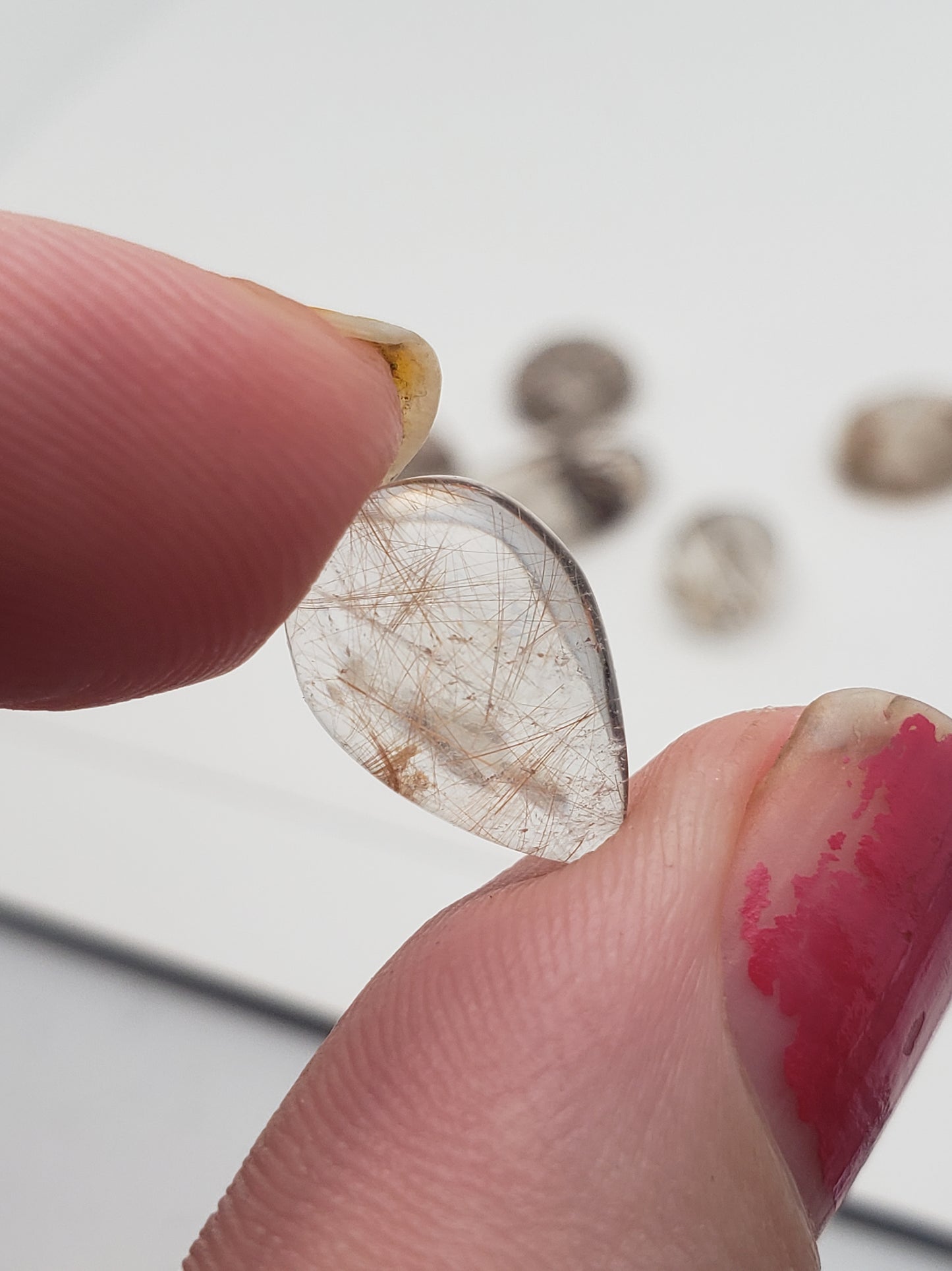 Rutilated Quartz Cabochons - Copper Rutile - 6 Pieces - 63 Carats -  Whole Lot