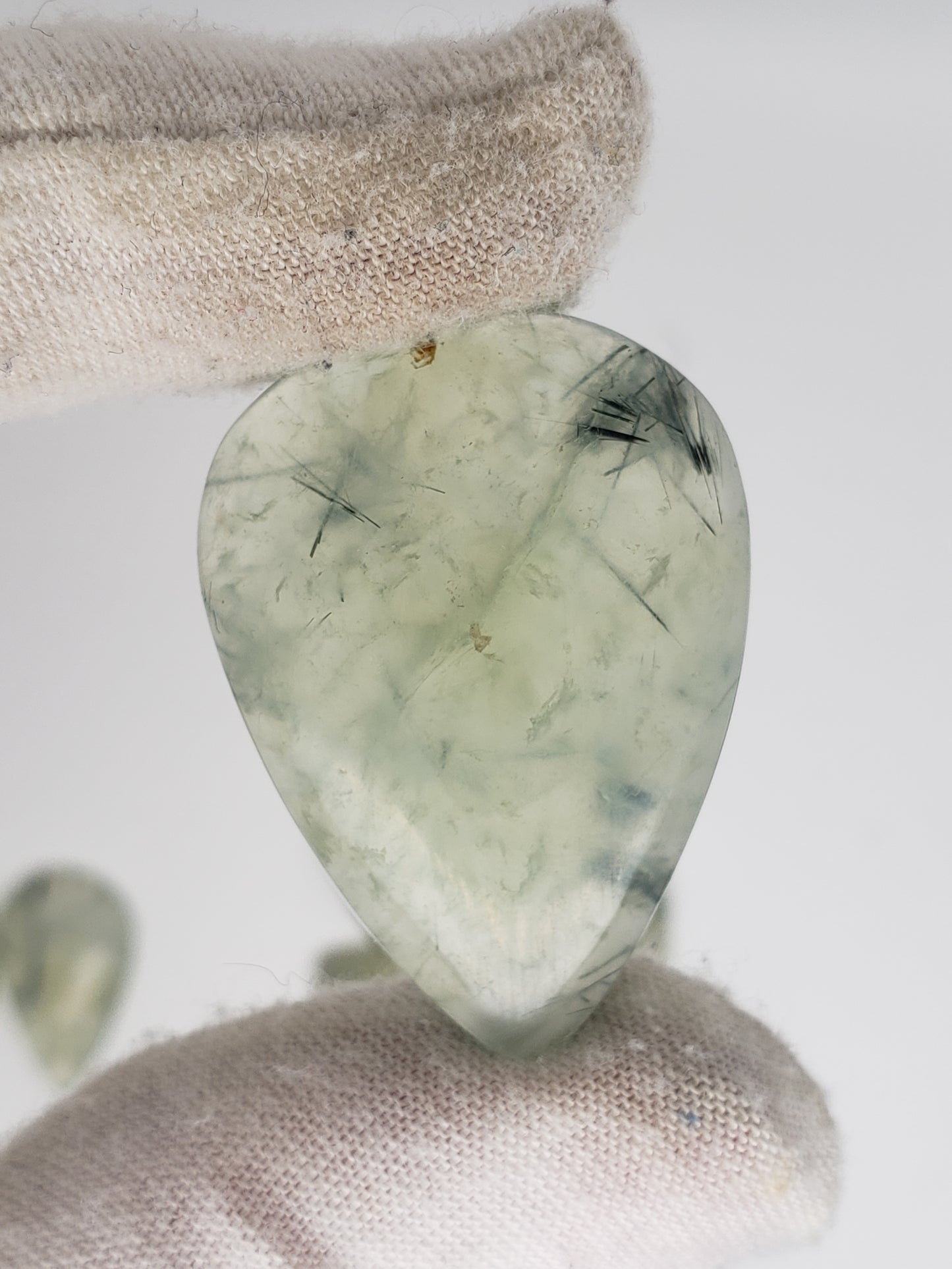 Prehnite Cablchons - Tourmalated - Medium Size