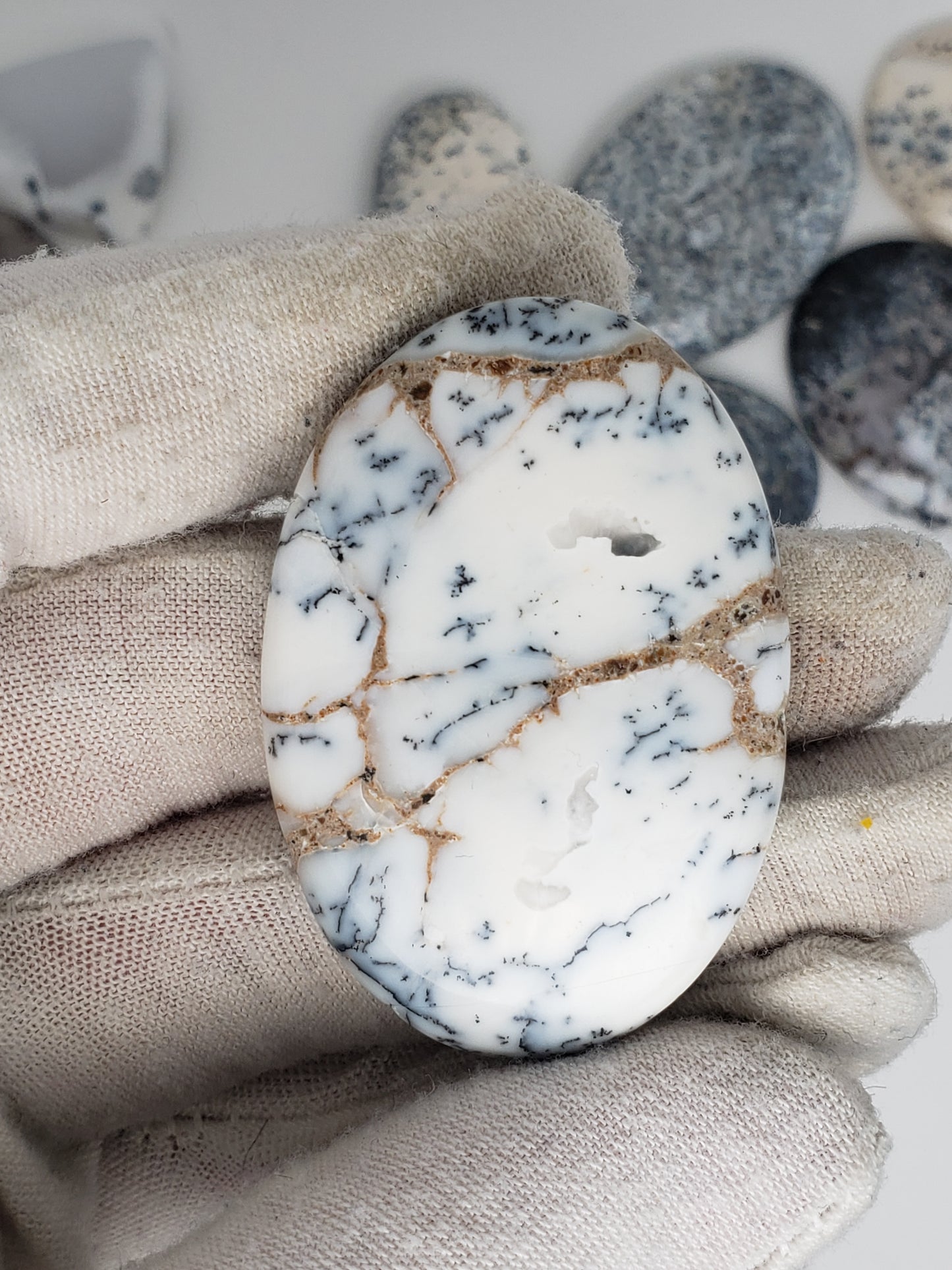 Dendritic Opal Cabochons - Large to Palm Size