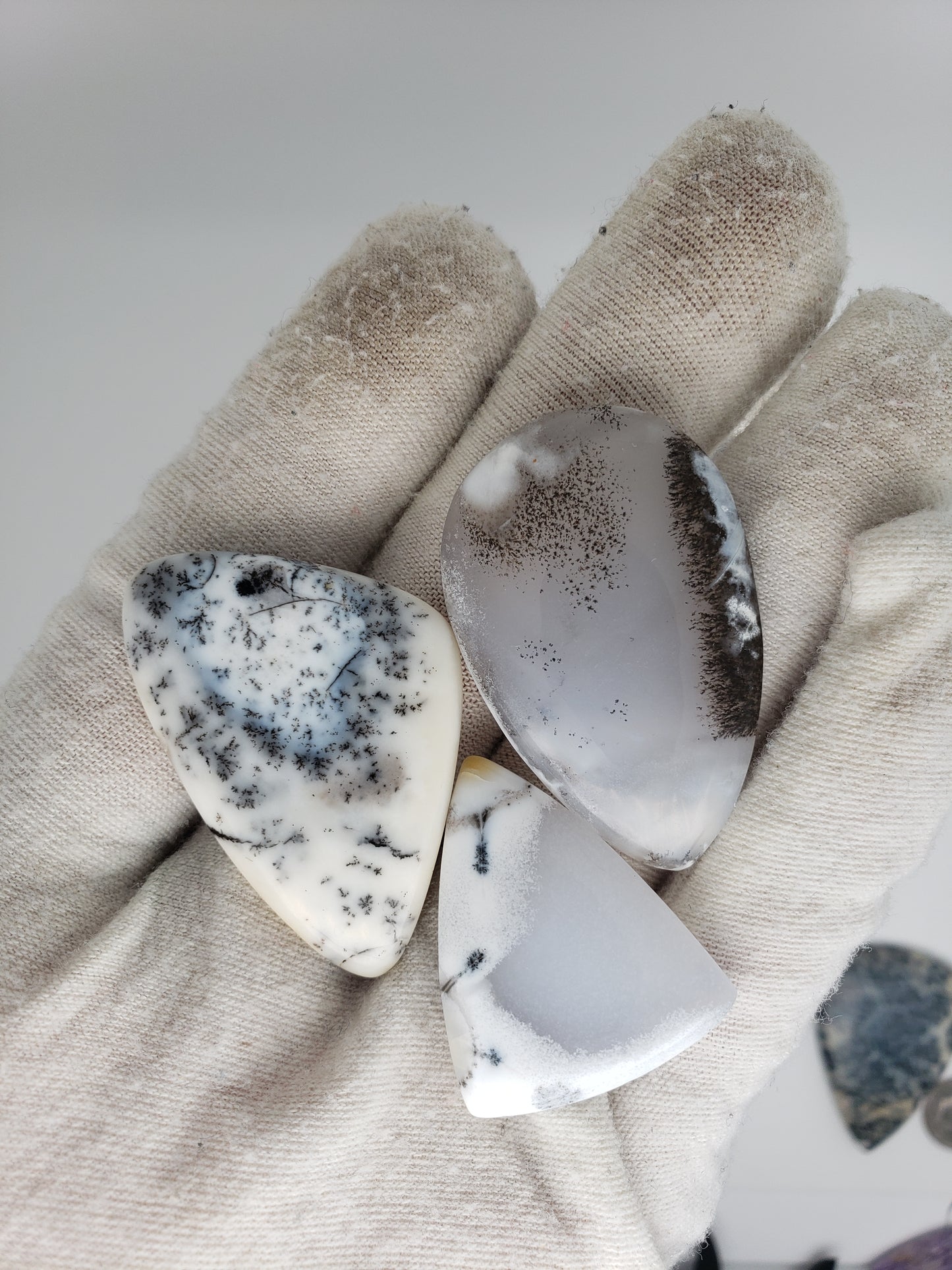 Dendritic Opal Cabochons - Large to Palm Size