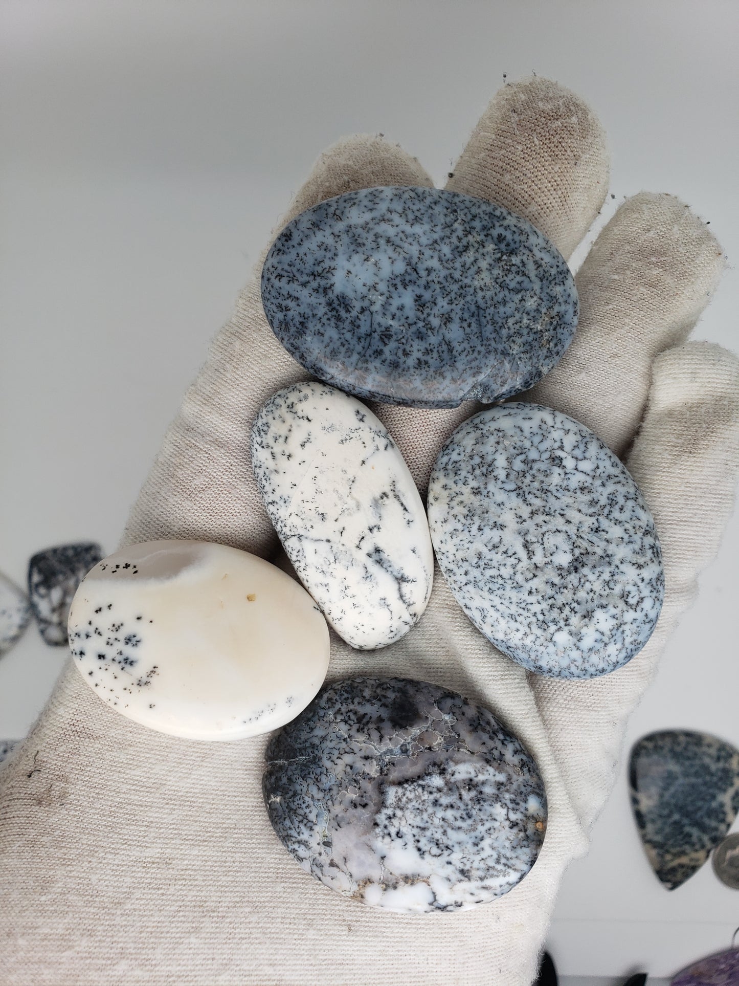 Dendritic Opal Cabochons - Large to Palm Size