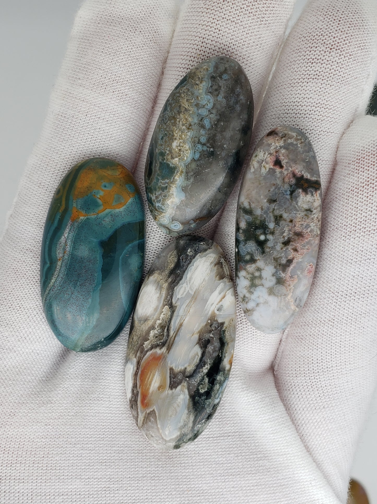 Ocean Jasper Cabochons - Medium Sizes - 31-42.7mm