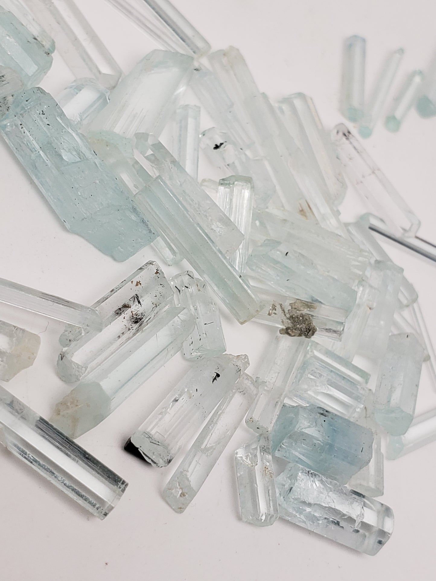 Aquamarine Raw Crystal Rods / Pencils - Smalls for Jewelry Use