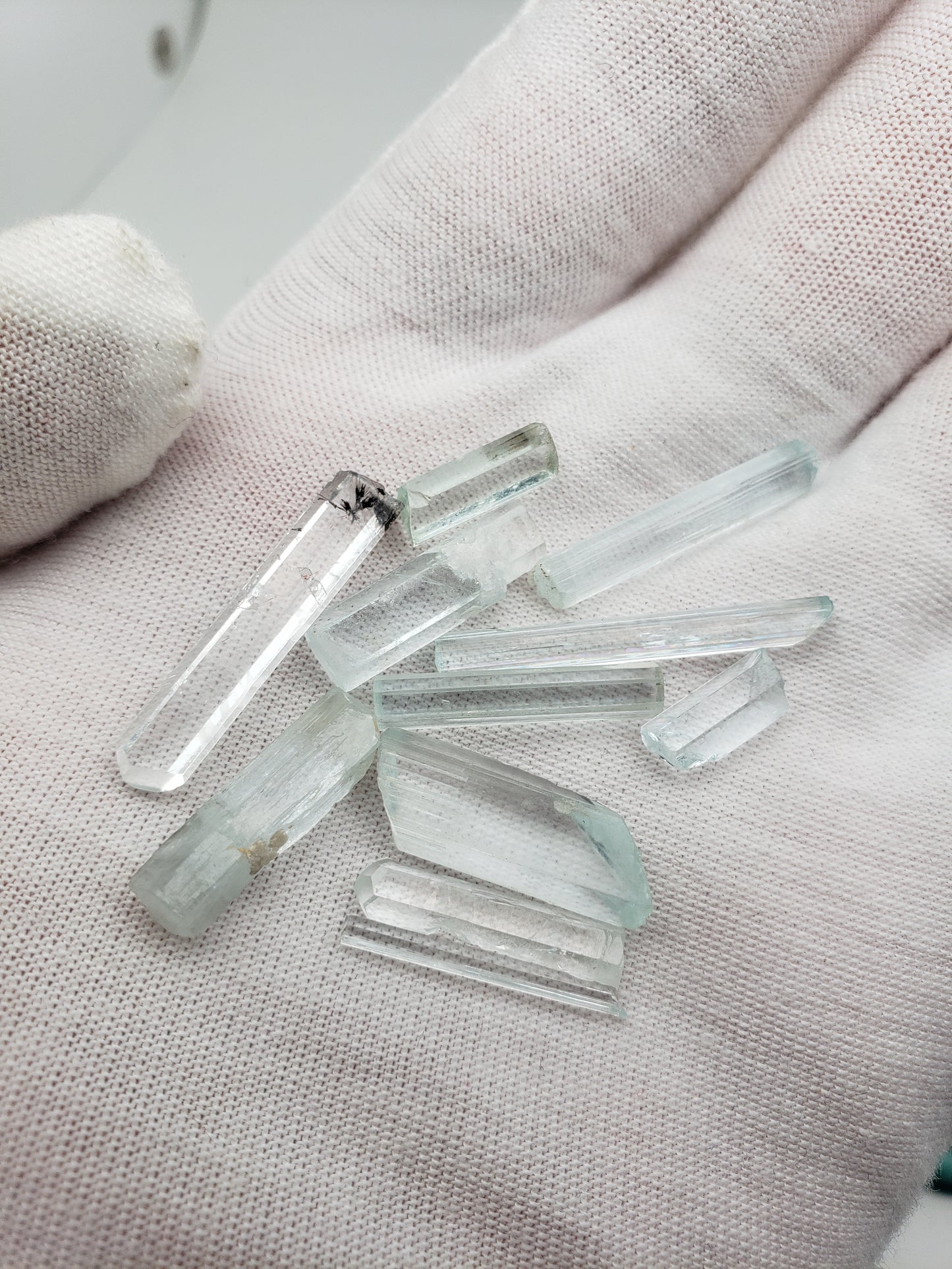 Aquamarine Raw Crystal Rods / Pencils - Smalls for Jewelry Use