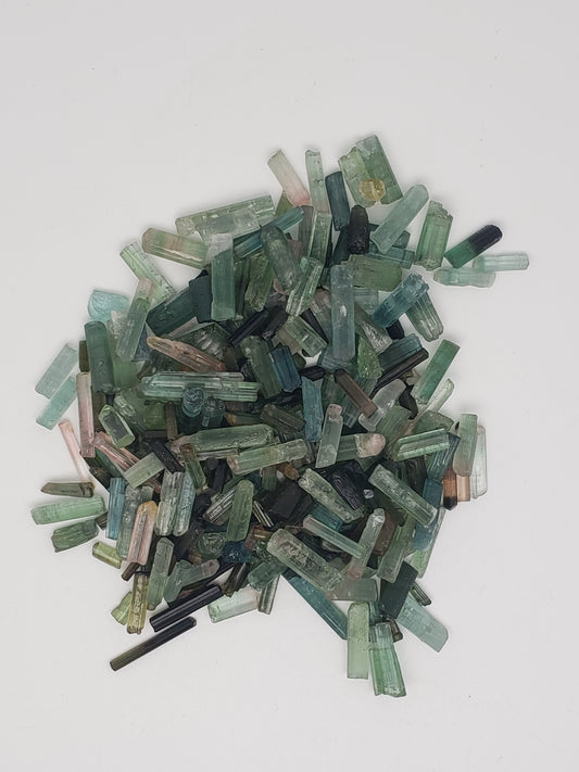 Watermelon Tourmaline Raw Crystal Rods / Pencils - Smalls for Jewelry Use