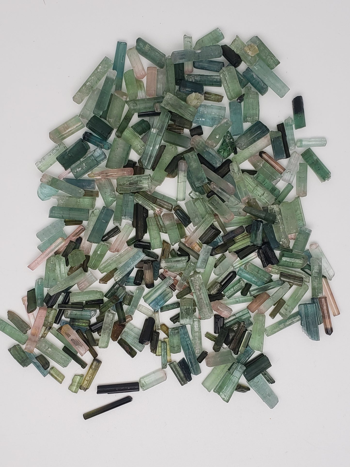 Watermelon Tourmaline Raw Crystal Rods / Pencils - Smalls for Jewelry Use