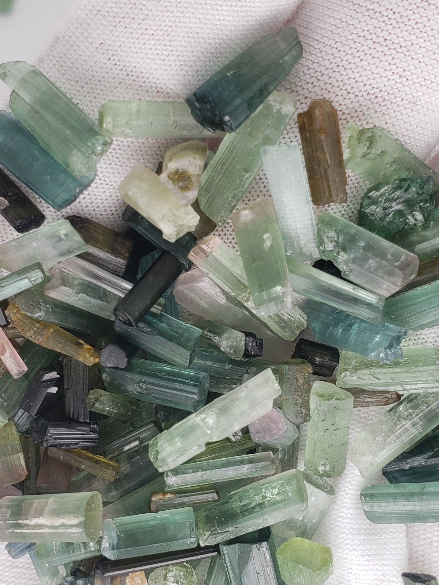 Watermelon Tourmaline Raw Crystal Rods / Pencils - Smalls for Jewelry Use