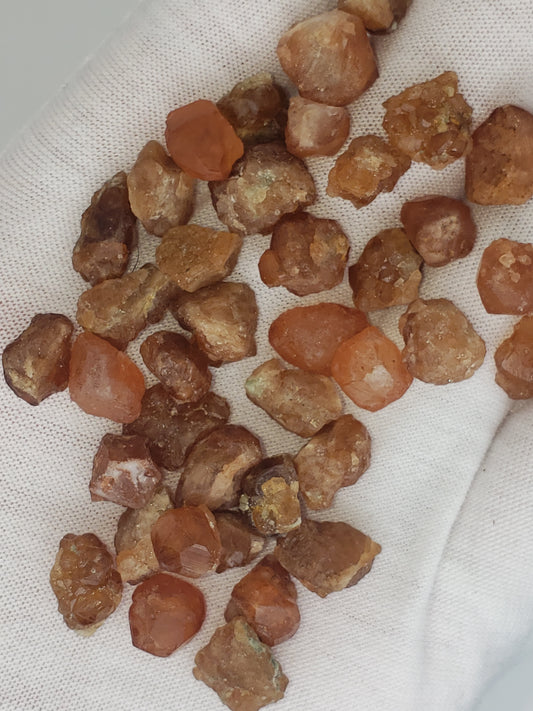 Spessartine Garnets - Raw - Orange Garnets - ~1 gram per piece