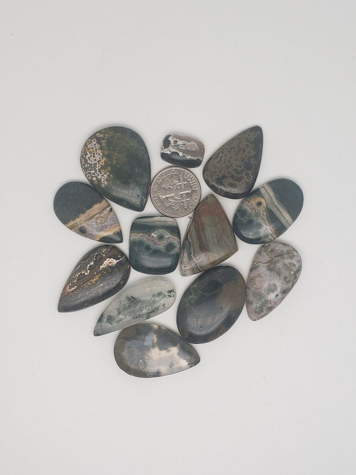 Ocean Jasper Cabochons - Small Sizes - 15-32.3mm