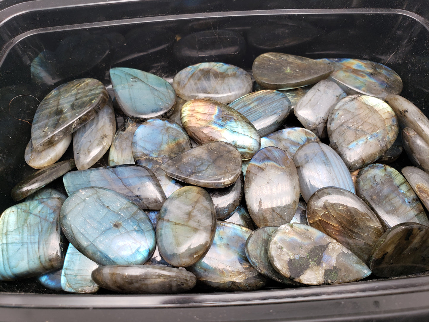 Labradorite Super Flashy -  Sunset / Rainbow / Mixed Colors -  Large Sizes