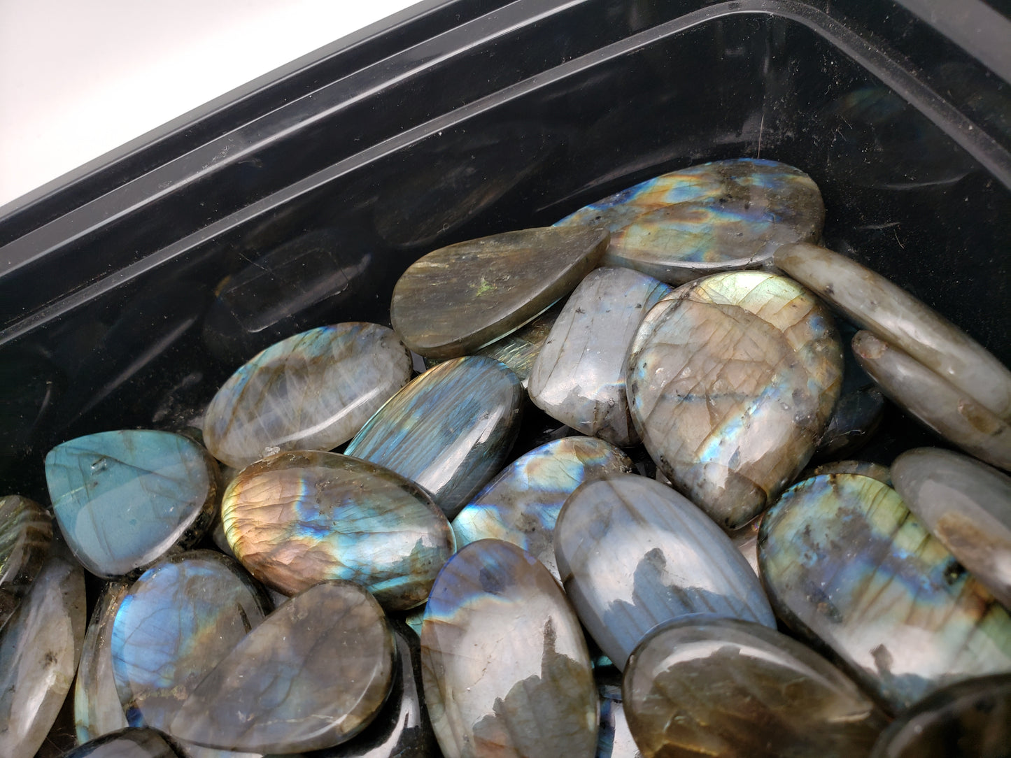 Labradorite Super Flashy -  Sunset / Rainbow / Mixed Colors -  Large Sizes