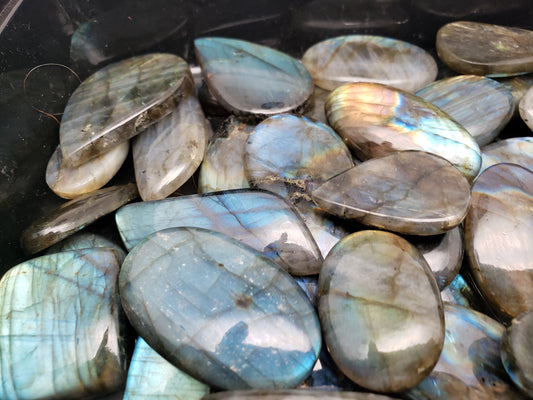 Labradorite Super Flashy -  Sunset / Rainbow / Mixed Colors -  Large Sizes