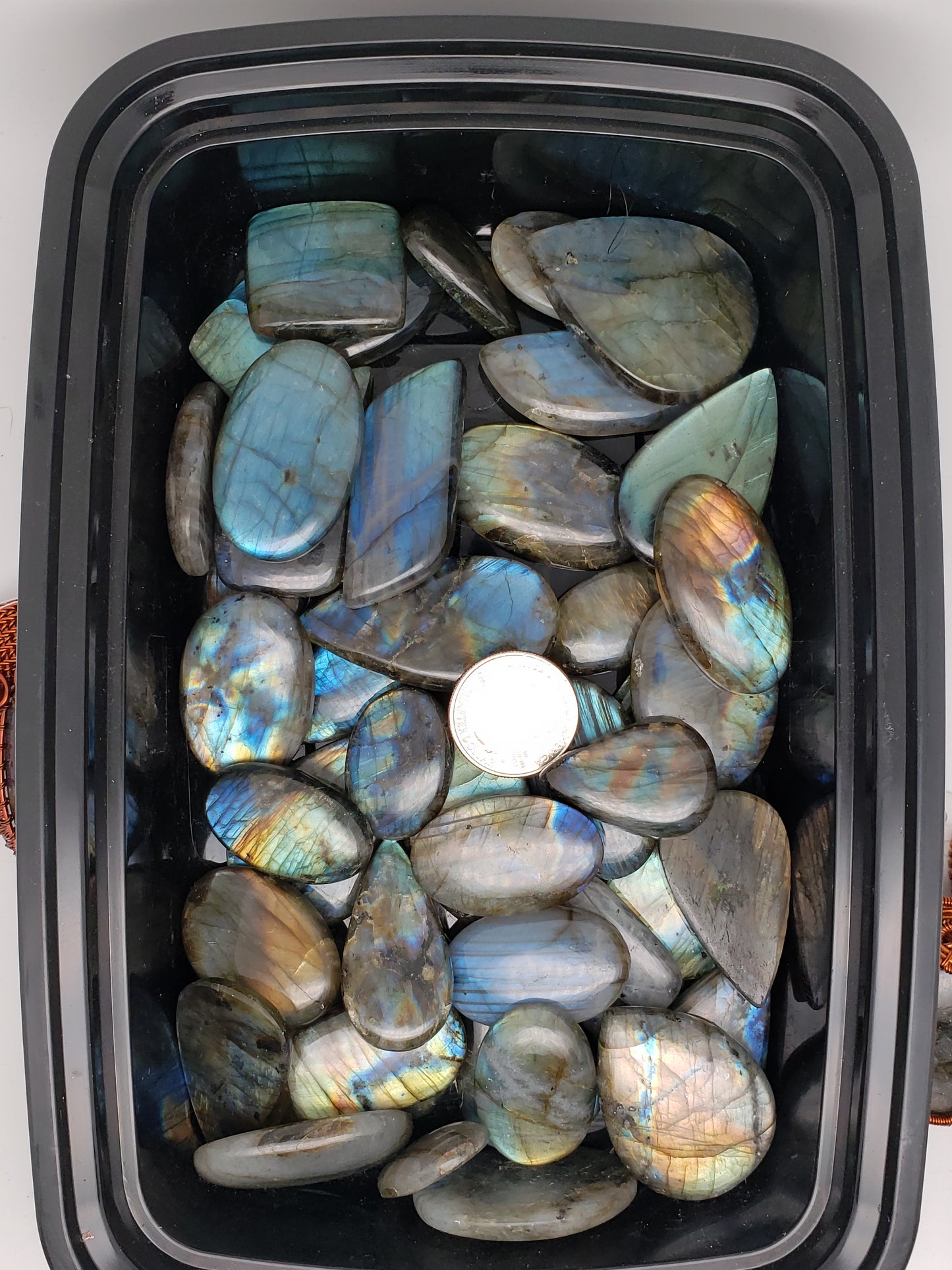 Labradorite Super Flashy -  Sunset / Rainbow / Mixed Colors -  Large Sizes