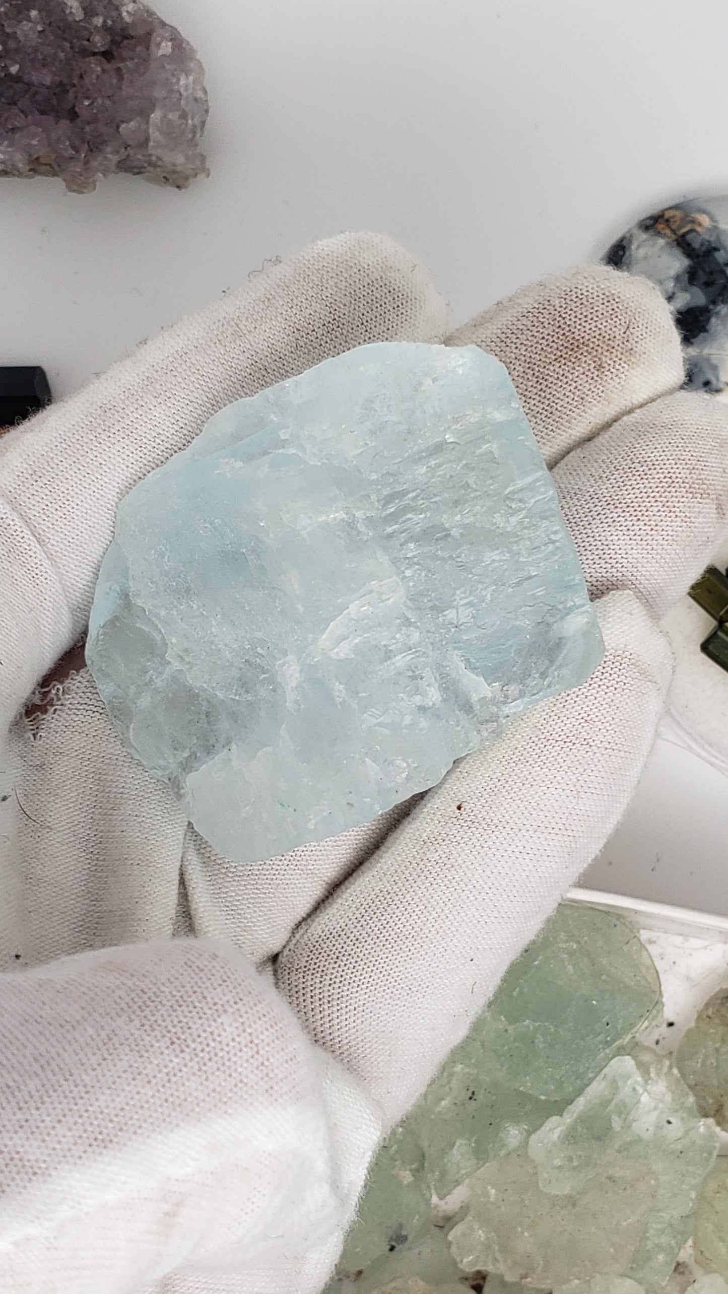 Aquamarine Specimen - 51.3 grams - 47.5mm - Shigar Flat Top Termination