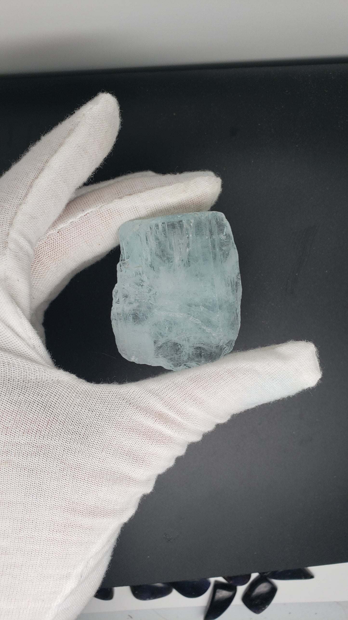 Aquamarine Specimen - 51.3 grams - 47.5mm - Shigar Flat Top Termination