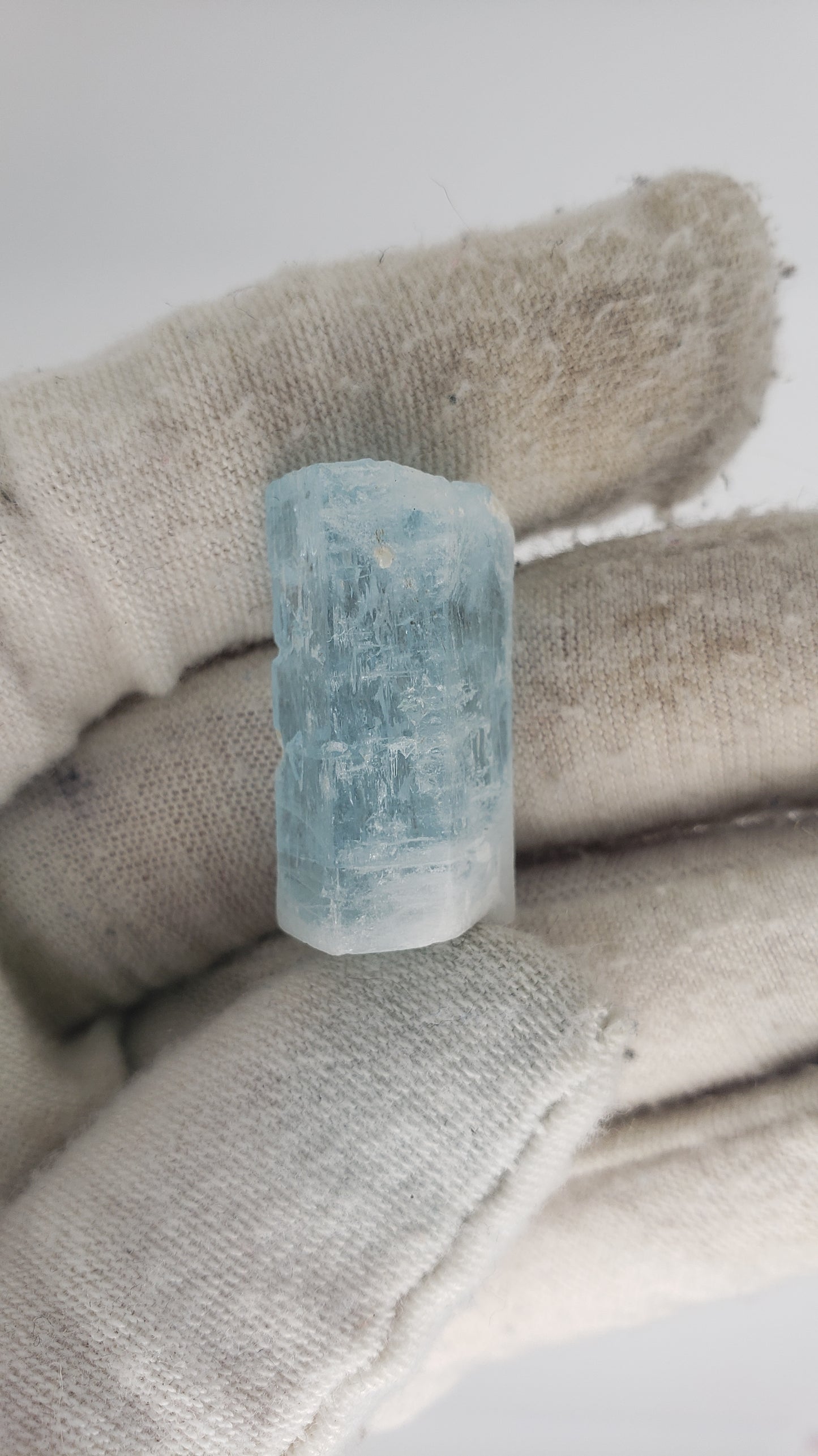 Aquamarine Rod - 8.25 grams - 26.1mm - Large Focal for Jewelry