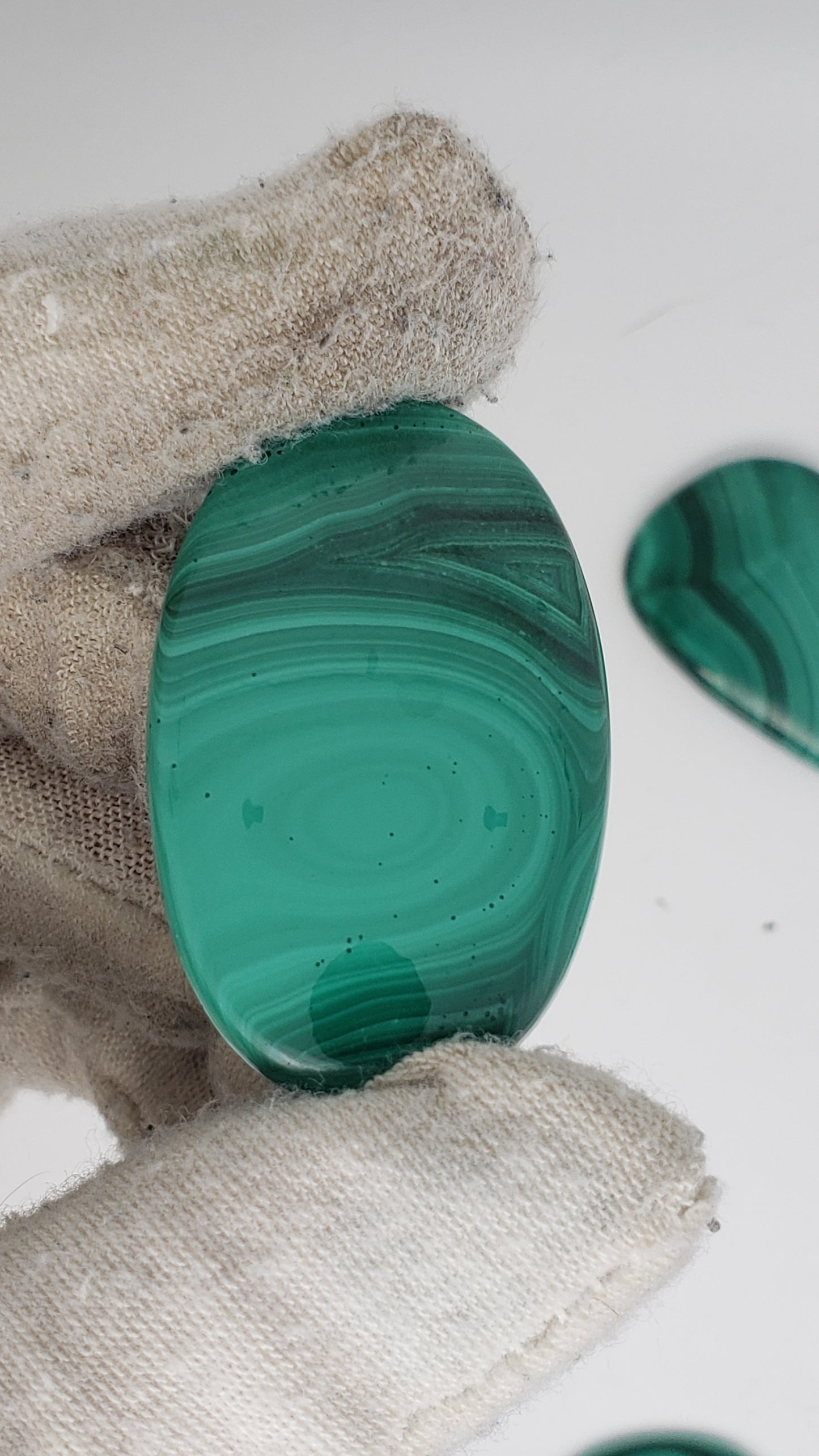 Malachite Cabochons - Medium to Large Pendant Focals - 31.3-43.5mm