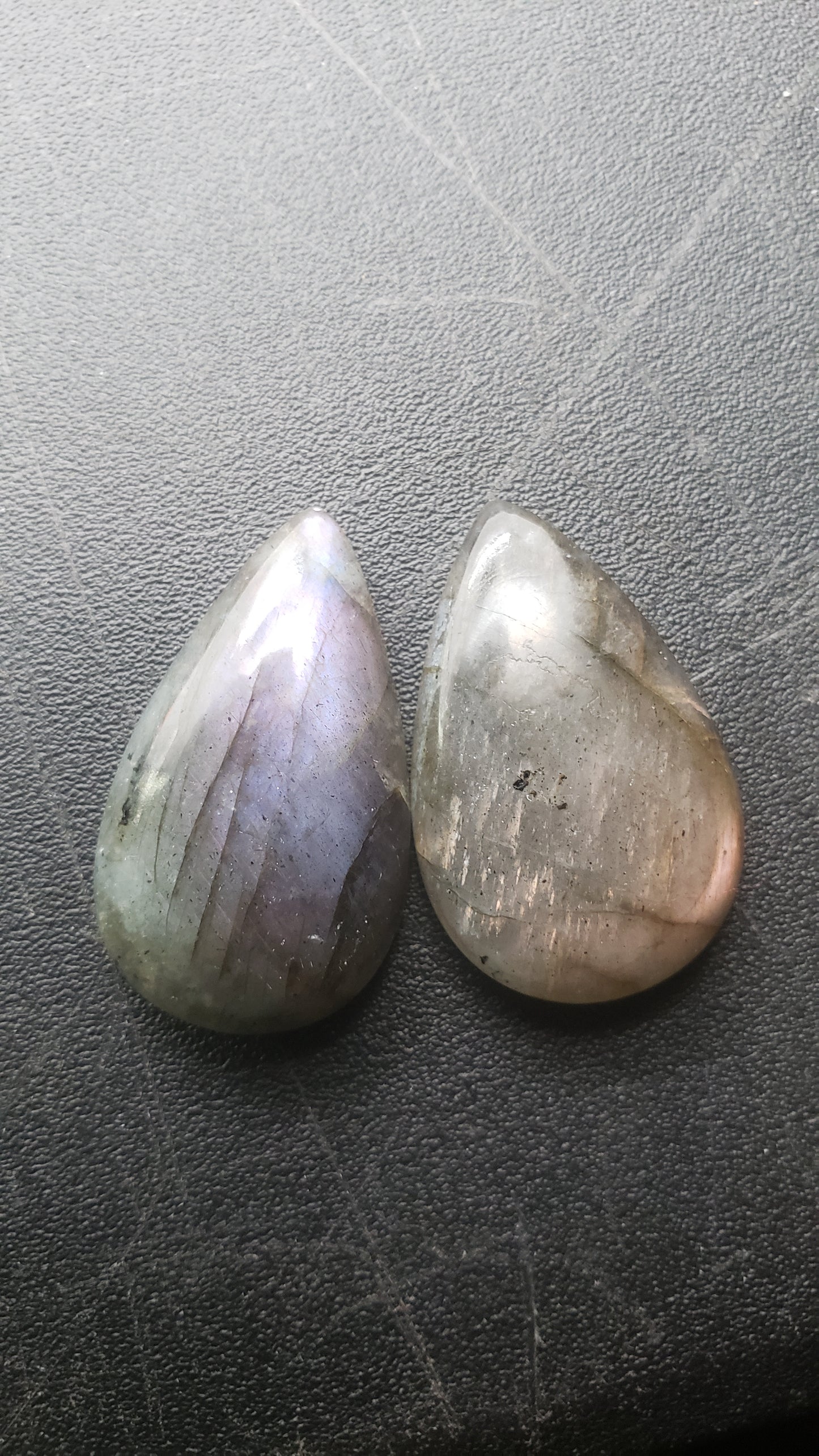 Labradorite Cabs - Purple, Pink, and Sunset Orange - Medium Sizes