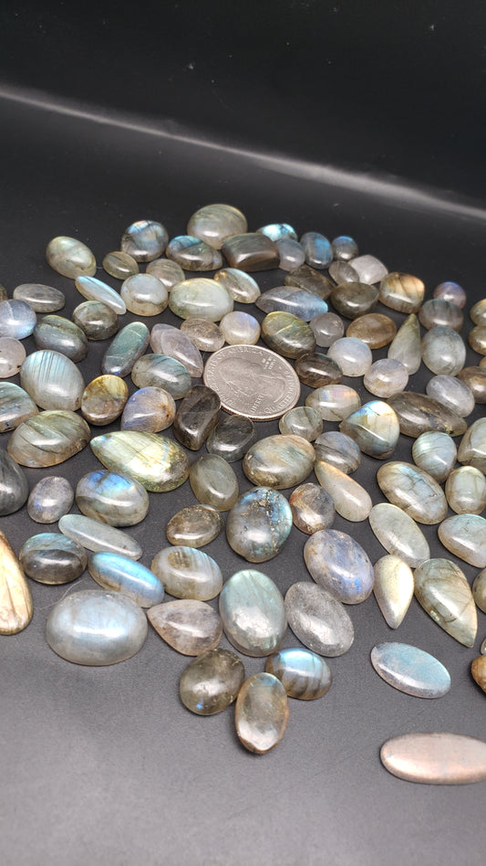 Labradorite Jewelry Sizes Mix Color Flash