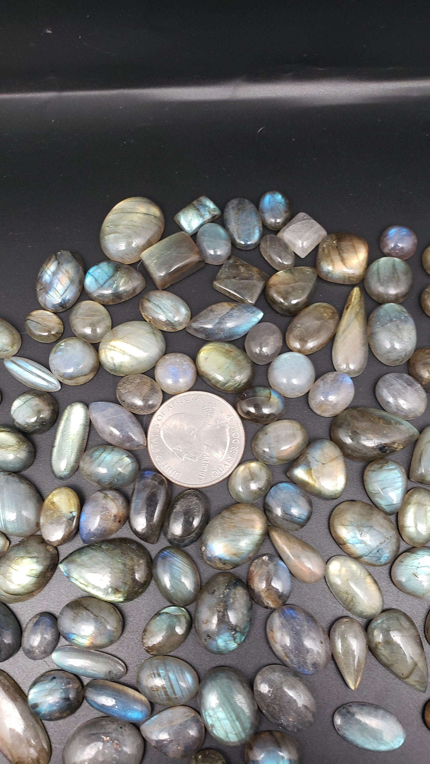 Labradorite Jewelry Sizes Mix Color Flash