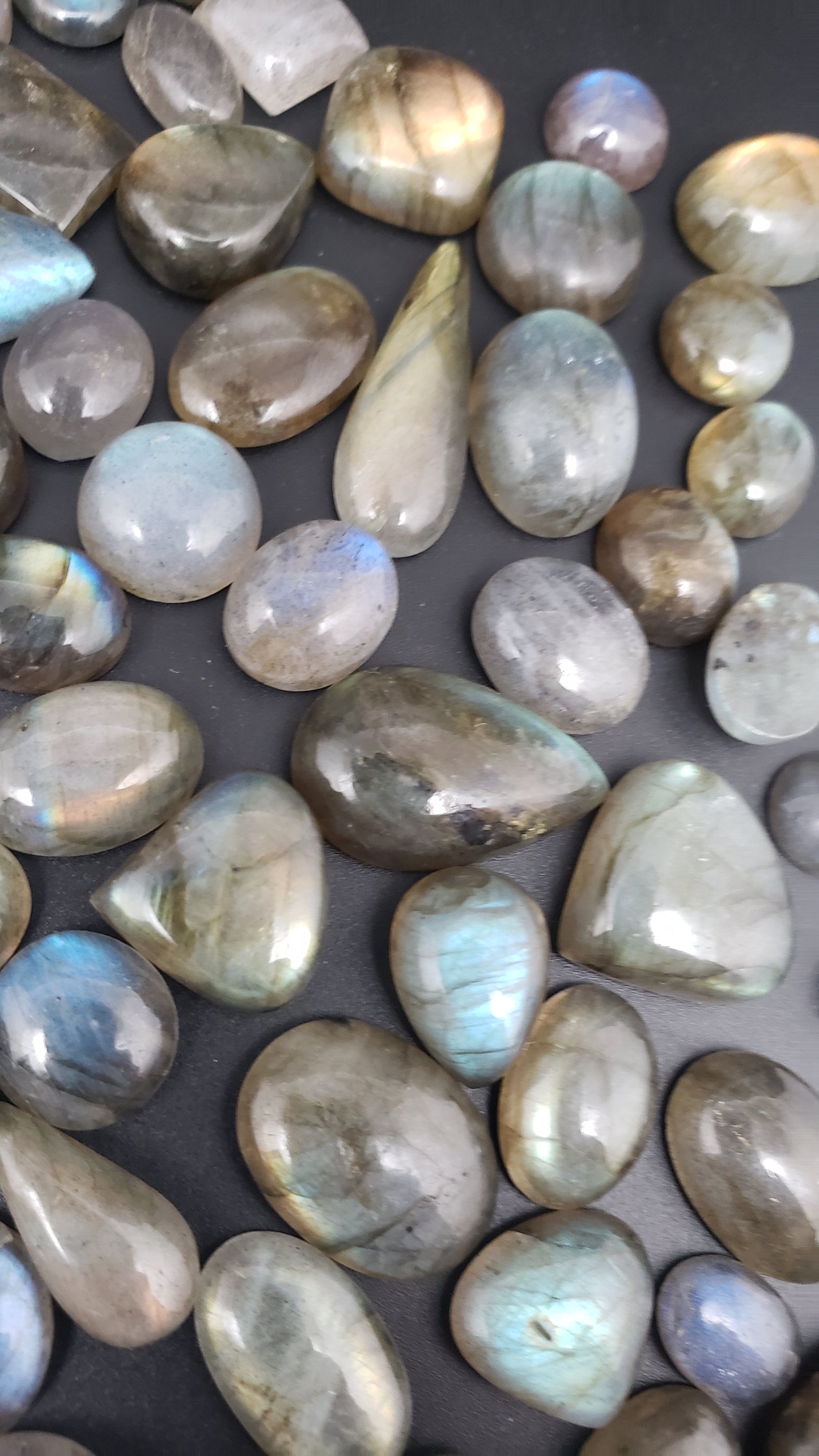 Labradorite Jewelry Sizes Mix Color Flash