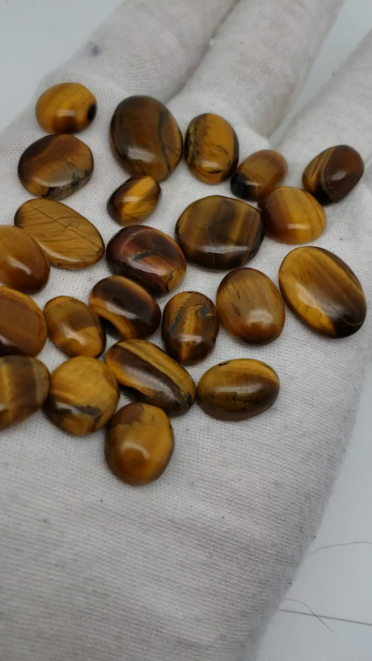 Tigers Eye Cabs - 10-25mm - All Flashy - Wholesale Jewelry Supply