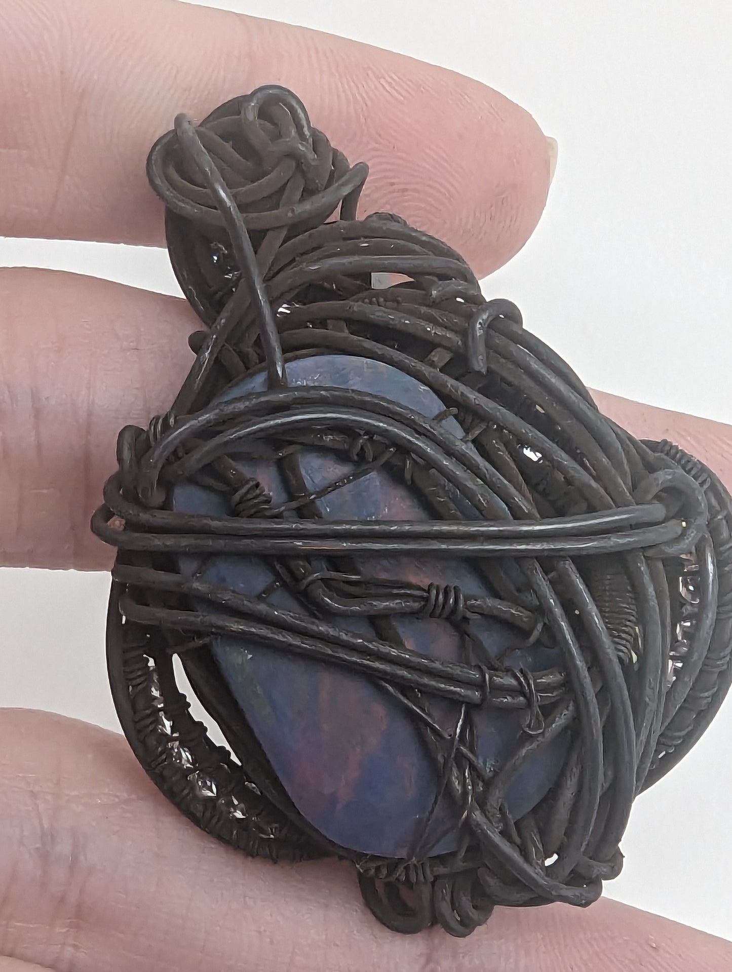 Aurora Opal in Oxidized Copper