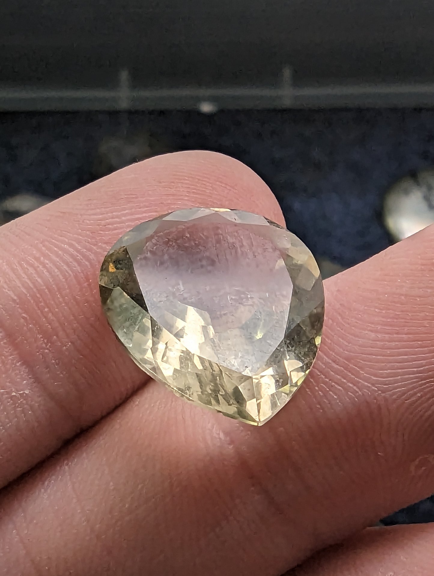 Lemon Quartz Facet - Pear Cut - 9.8cts