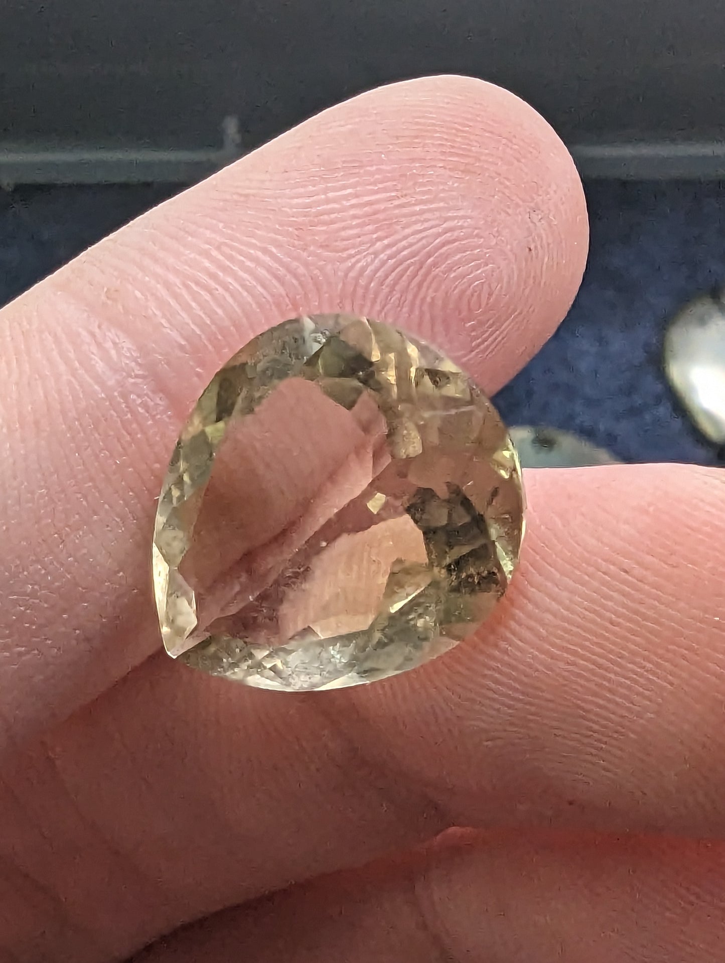 Lemon Quartz Facet - Pear Cut - 9.8cts