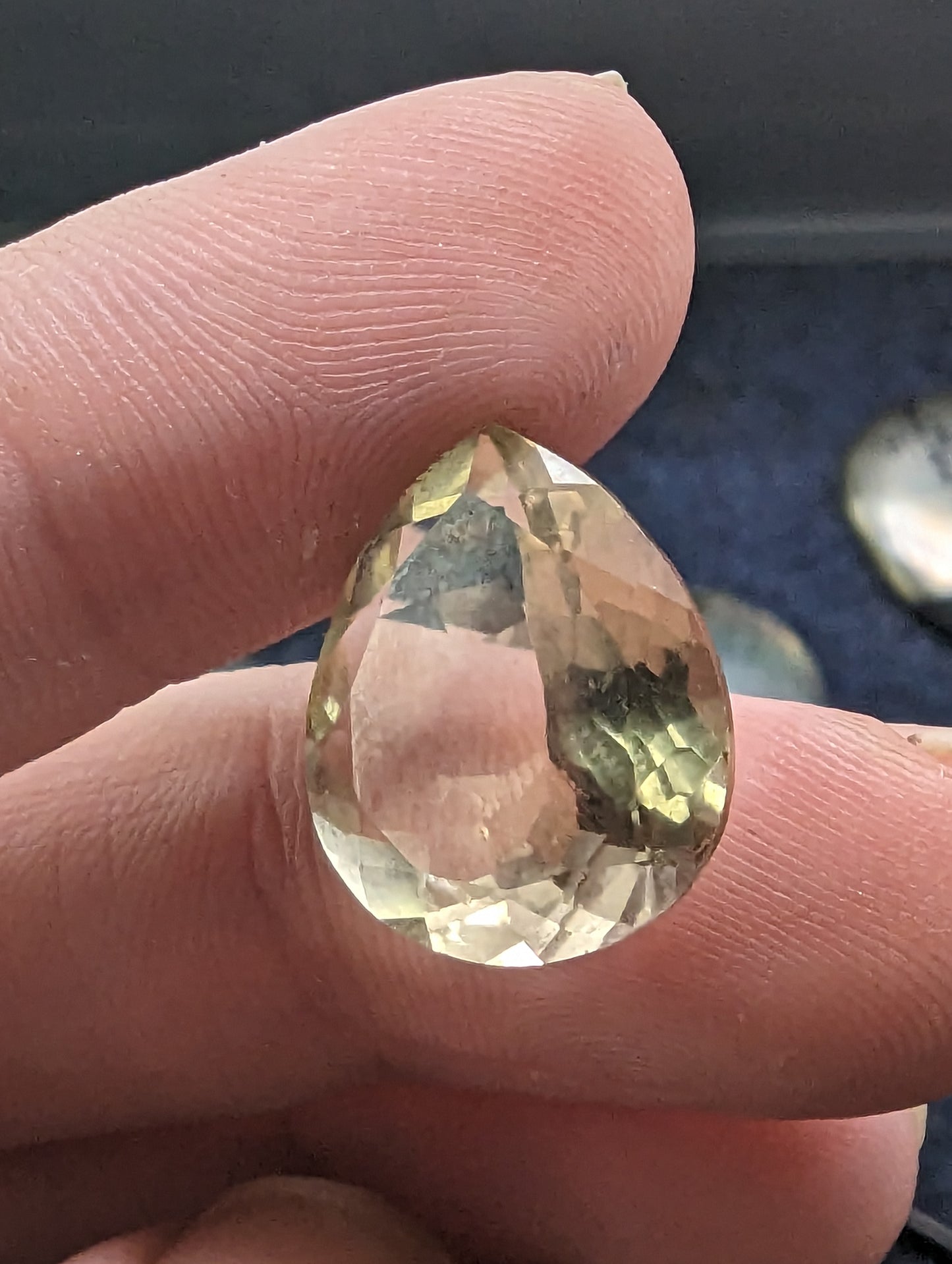 Lemon Quartz Facet - Pear Cut - 9.8cts