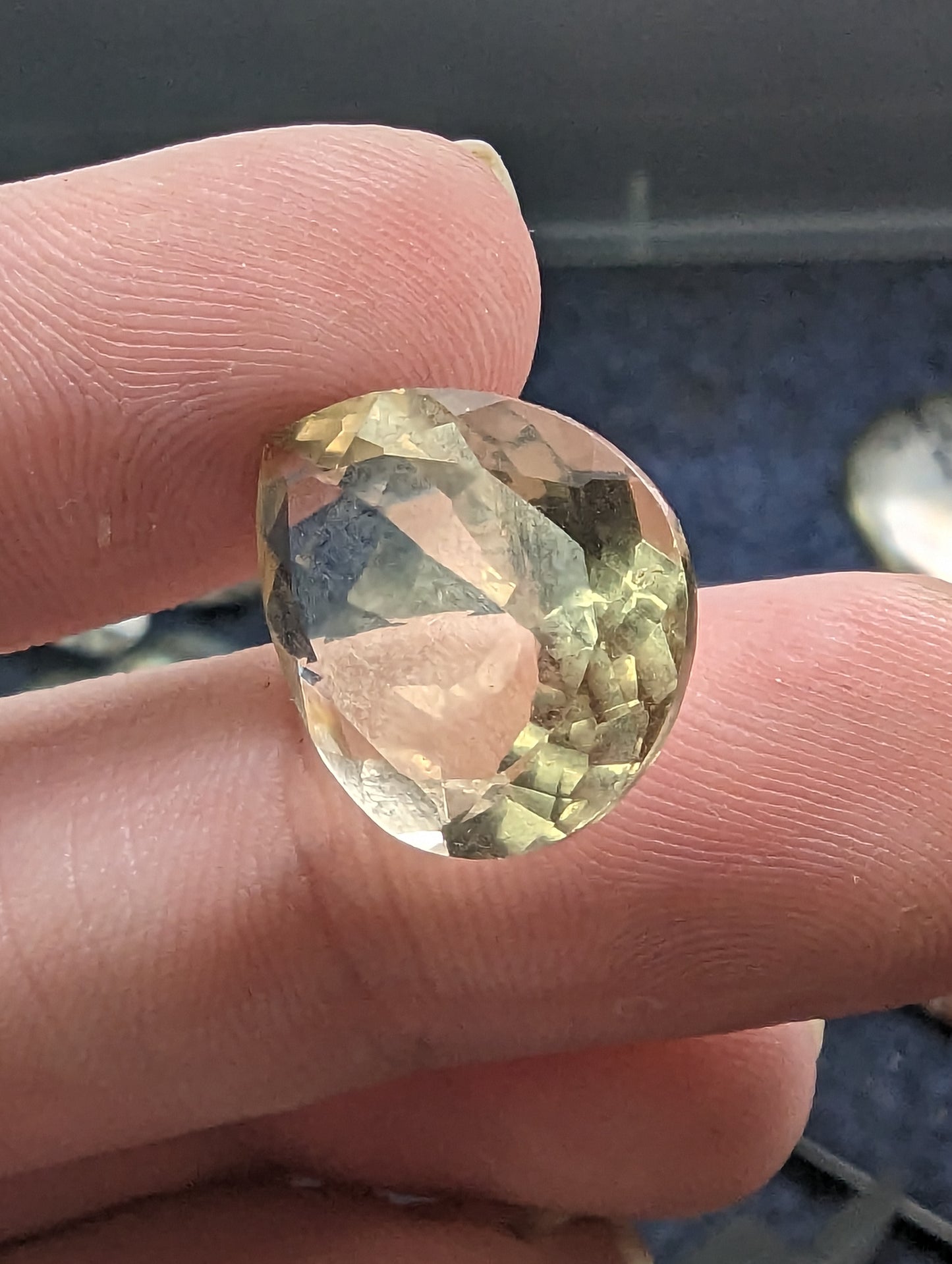 Lemon Quartz Facet - Pear Cut - 9.8cts