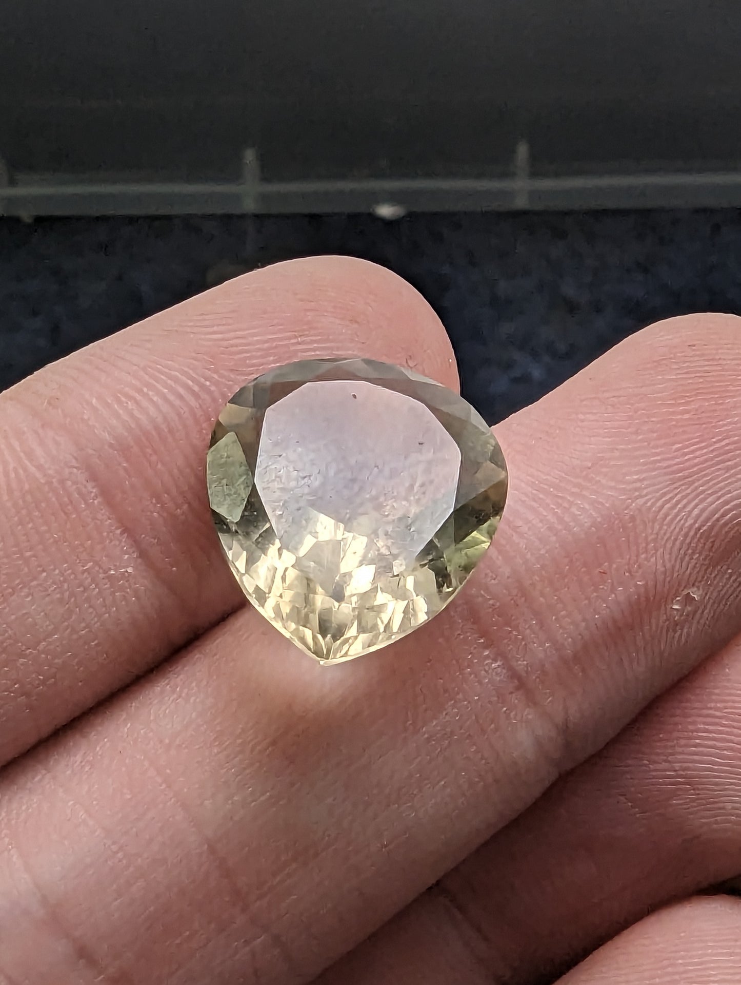 Lemon Quartz Facet - Pear Cut - 9.8cts