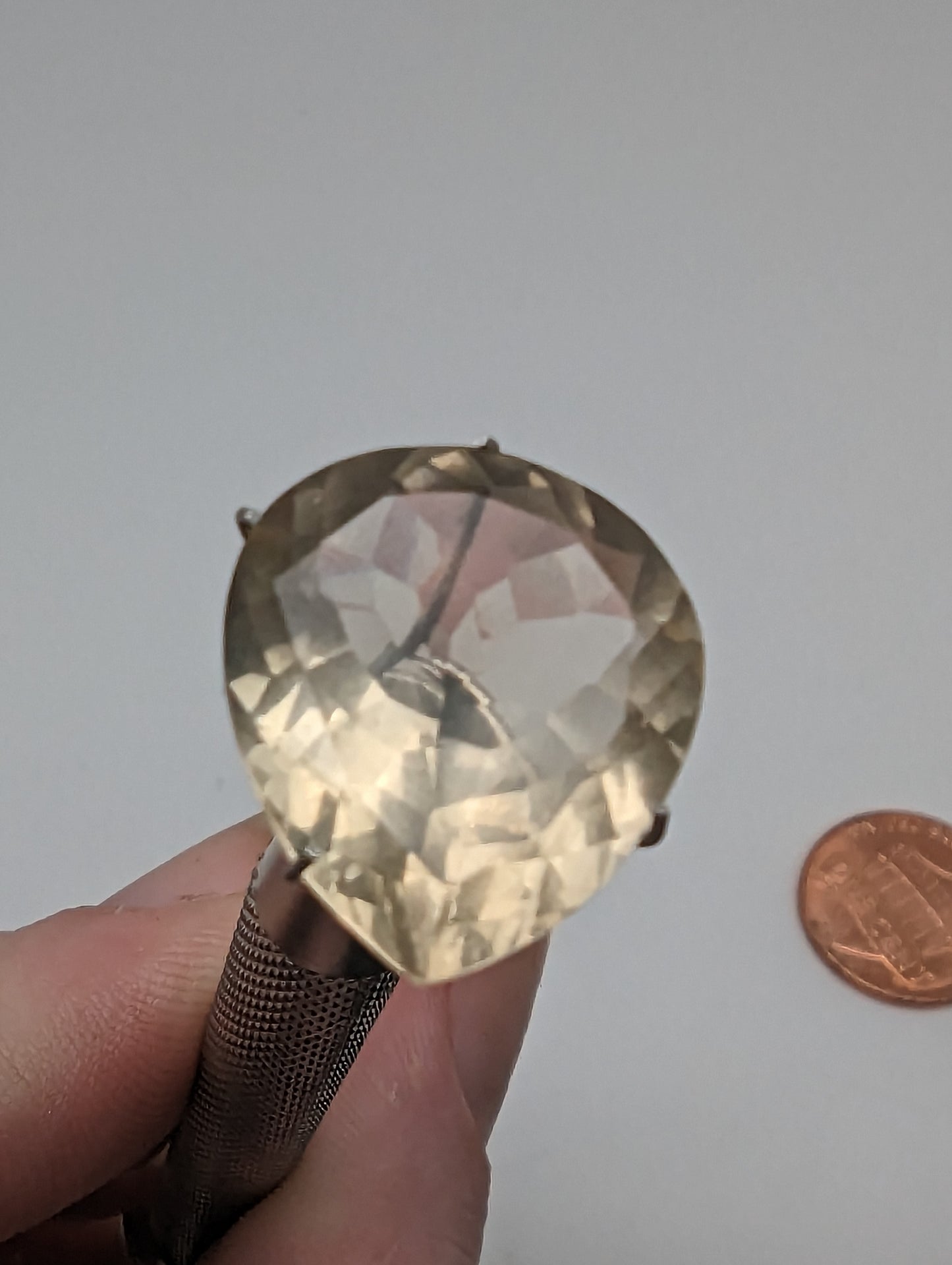 Lemon Quartz Facet - Pear Cut - 9.8cts