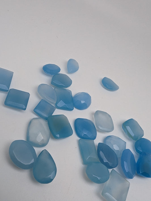 Blue Chalcedony - Large Facets